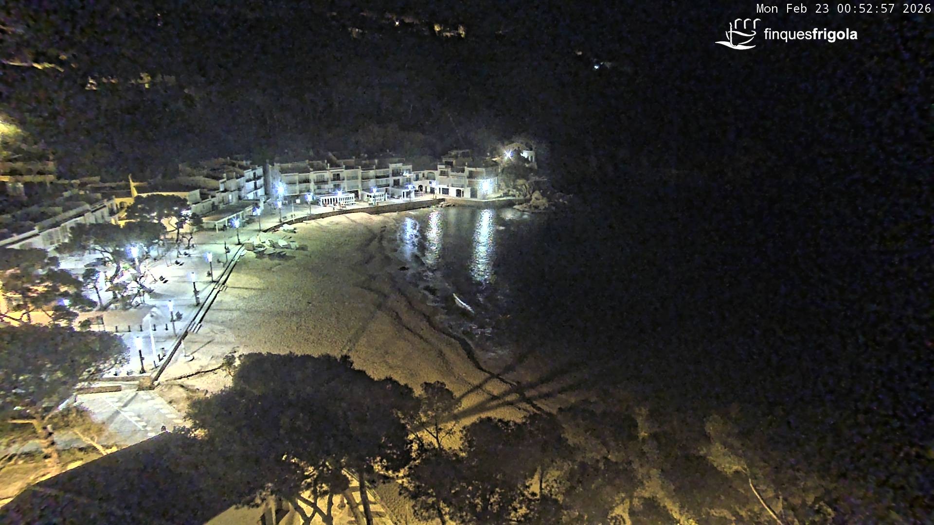 Archiv Foto Webcam Tamariu - Costa Brava - Blick auf den Strand
