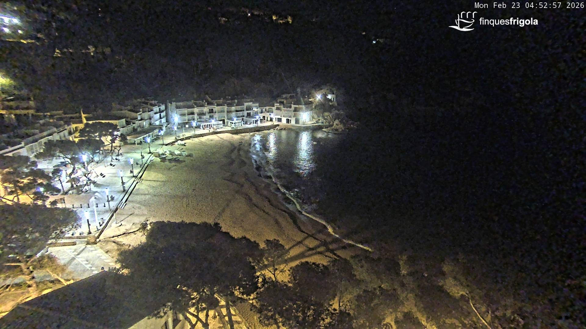 Archiv Foto Webcam Tamariu - Costa Brava - Blick auf den Strand