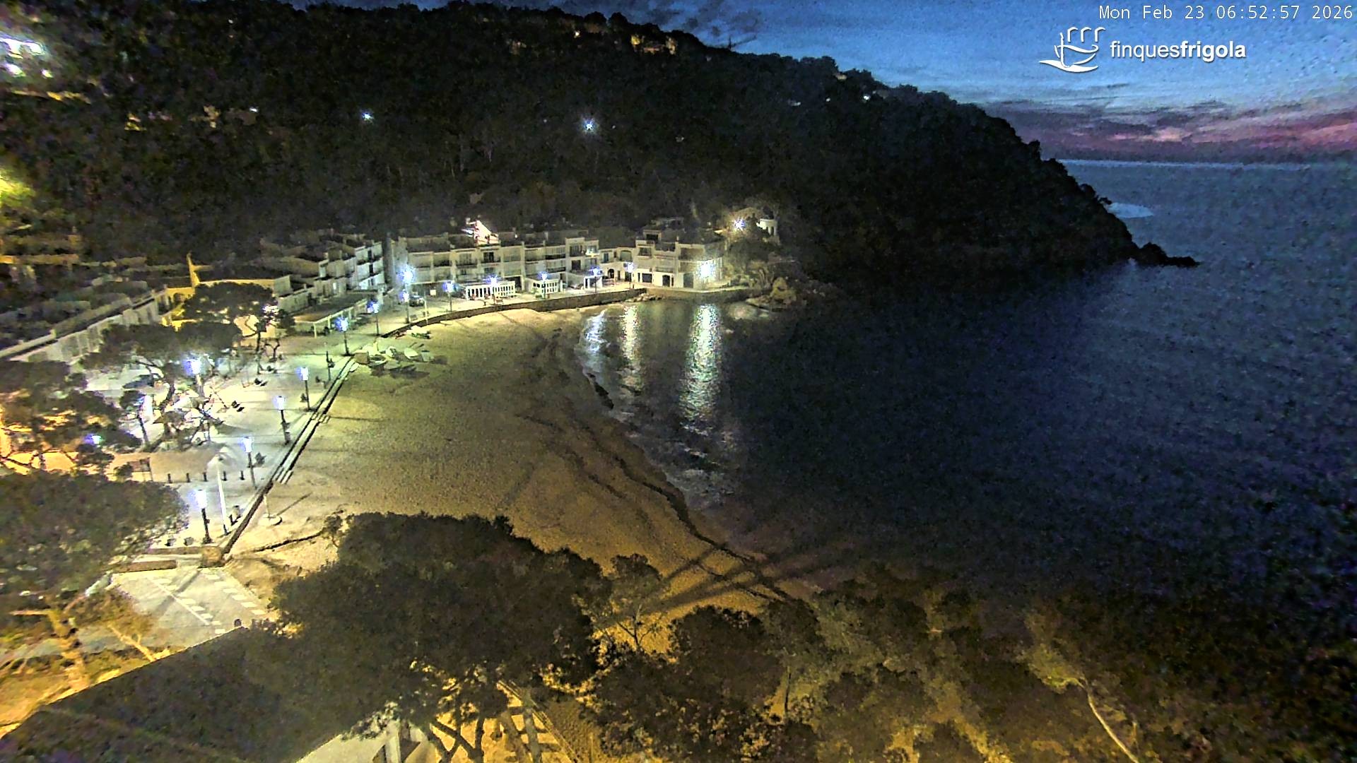 Archiv Foto Webcam Tamariu - Costa Brava - Blick auf den Strand