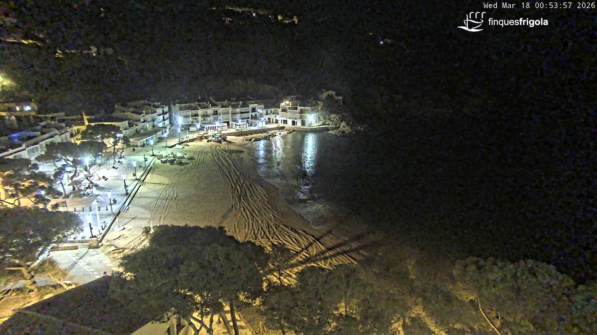 Archiv Foto Webcam Tamariu - Costa Brava - Blick auf den Strand