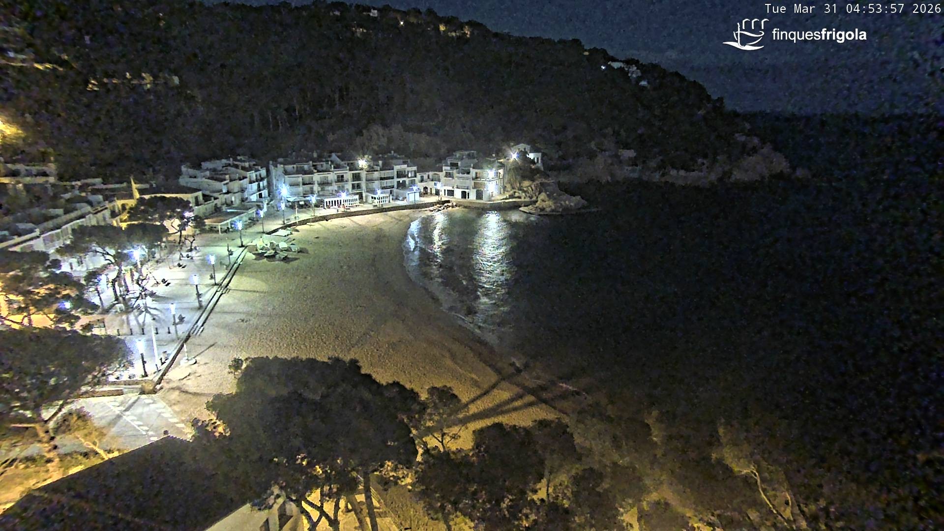 Archived image Webcam Tamariu - Costa Brava - View to the beach