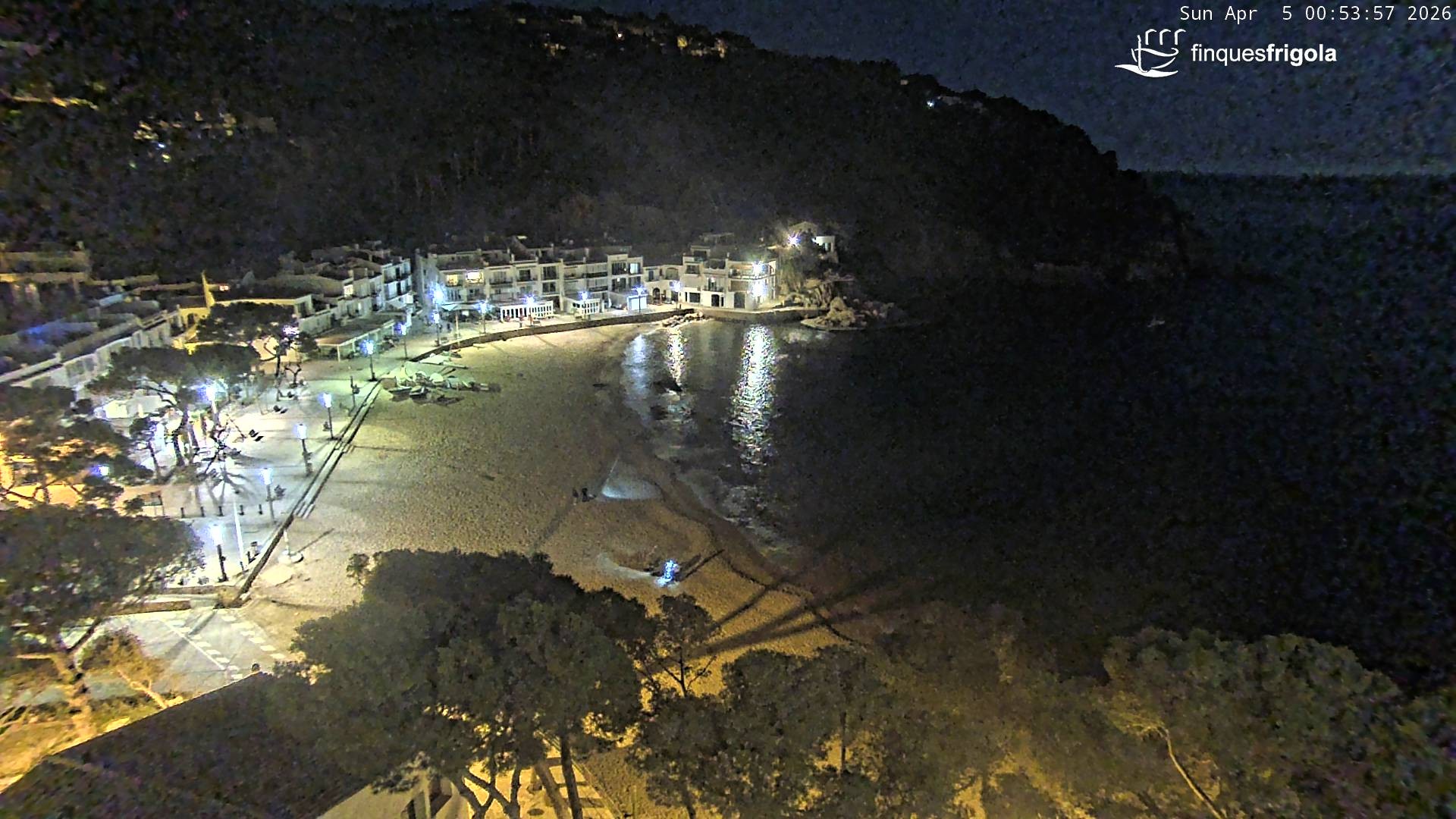 Archiv Foto Webcam Tamariu - Costa Brava - Blick auf den Strand