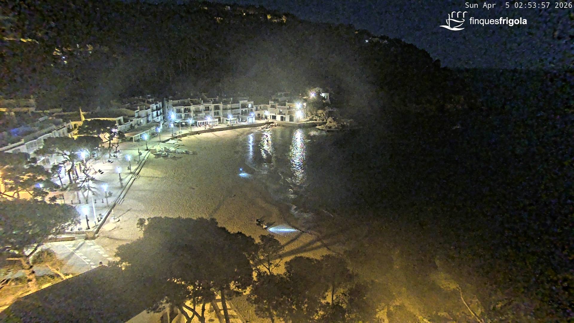 Archiv Foto Webcam Tamariu - Costa Brava - Blick auf den Strand