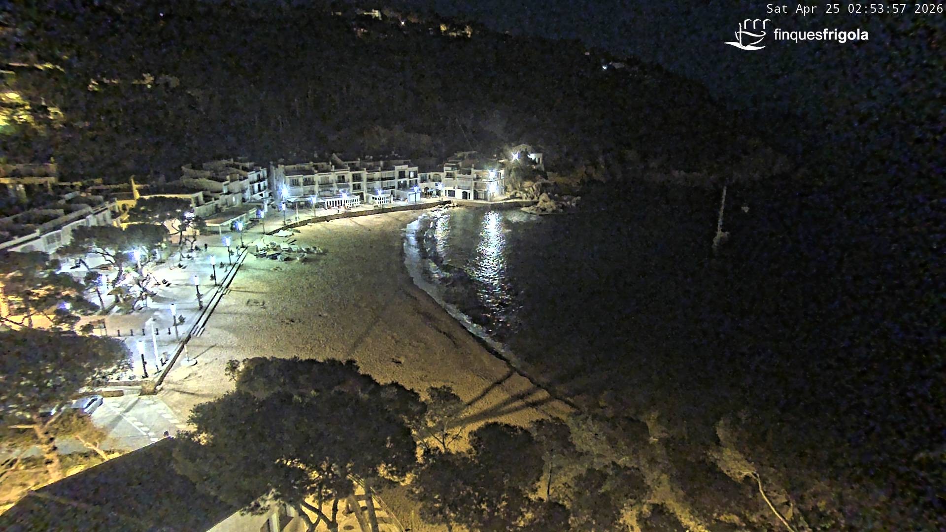 Archiv Foto Webcam Tamariu - Costa Brava - Blick auf den Strand