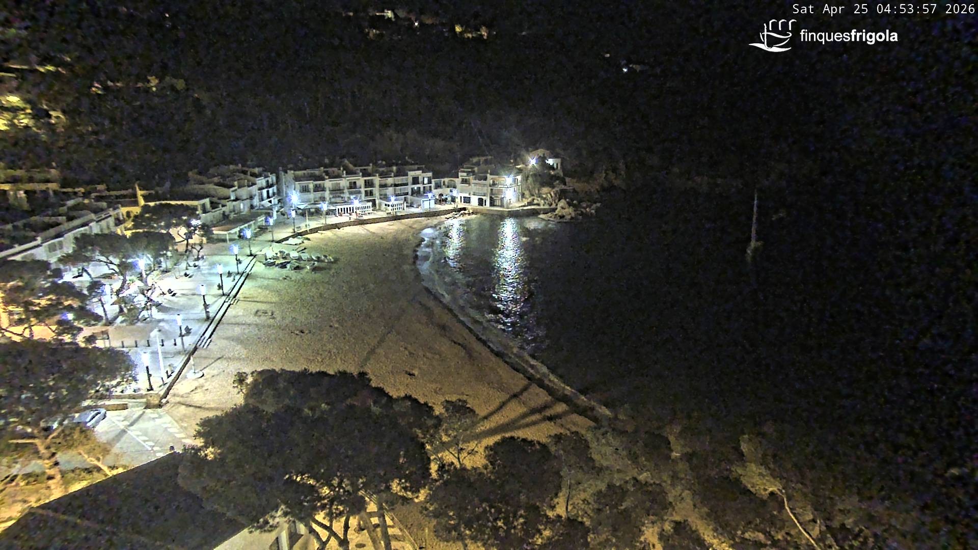 Archiv Foto Webcam Tamariu - Costa Brava - Blick auf den Strand