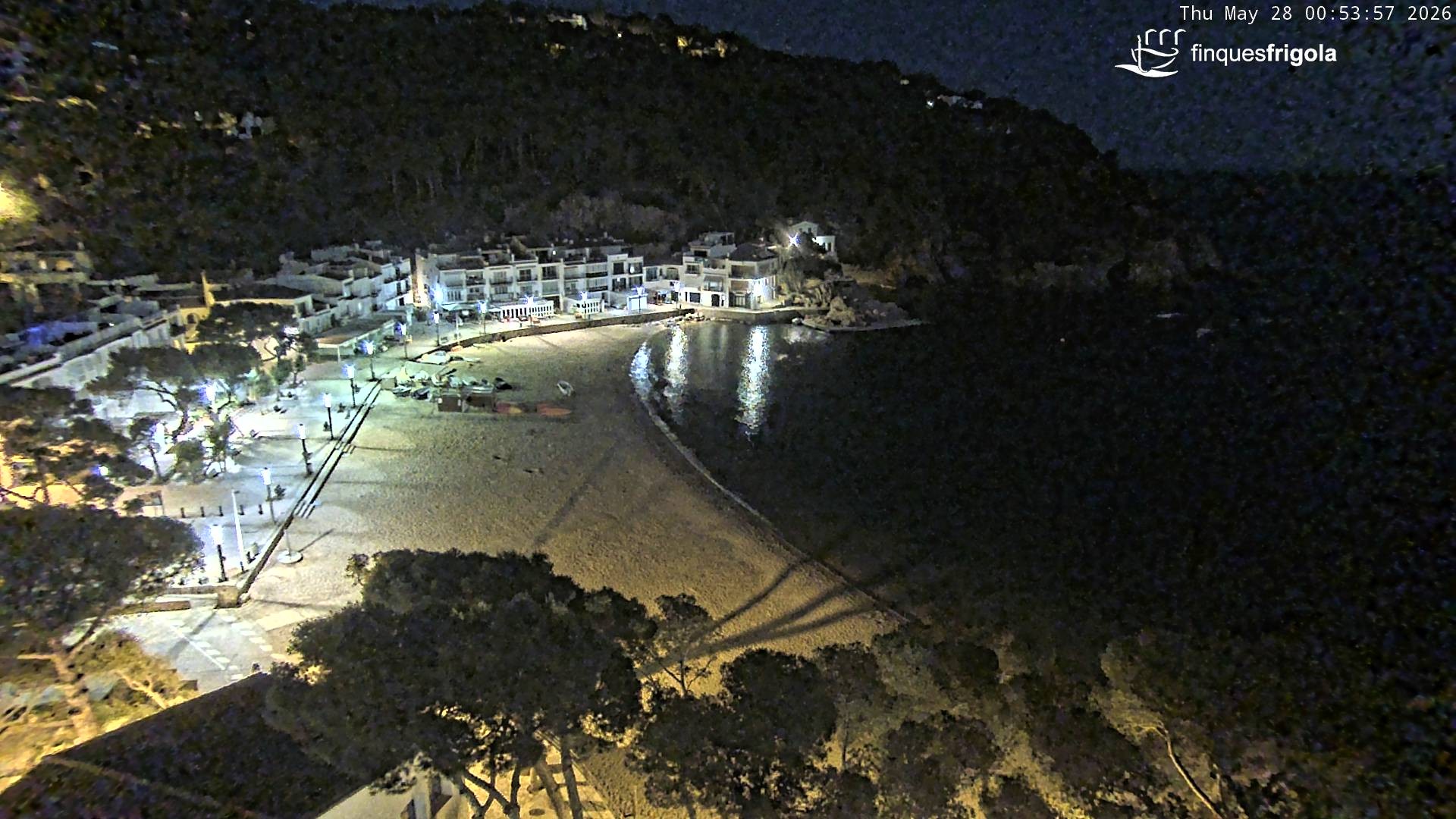 Archived image Webcam Tamariu - Costa Brava - View to the beach