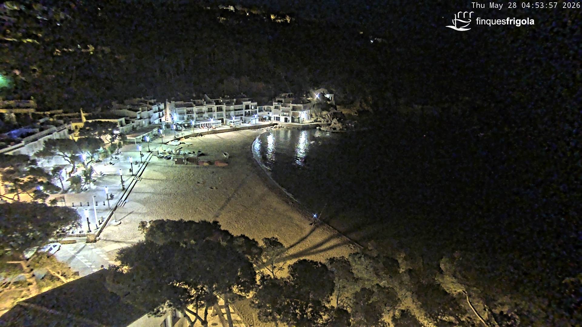 Archived image Webcam Tamariu - Costa Brava - View to the beach