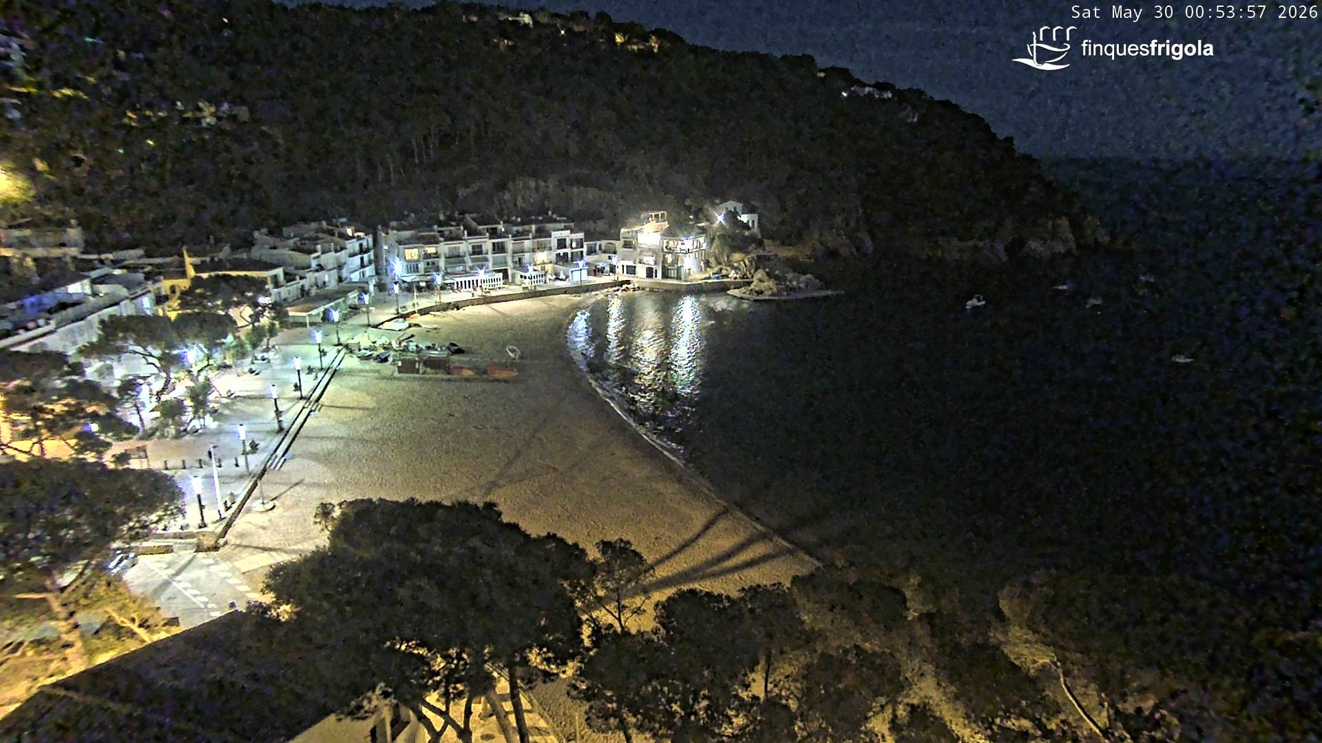 Archived image Webcam Tamariu - Costa Brava - View to the beach