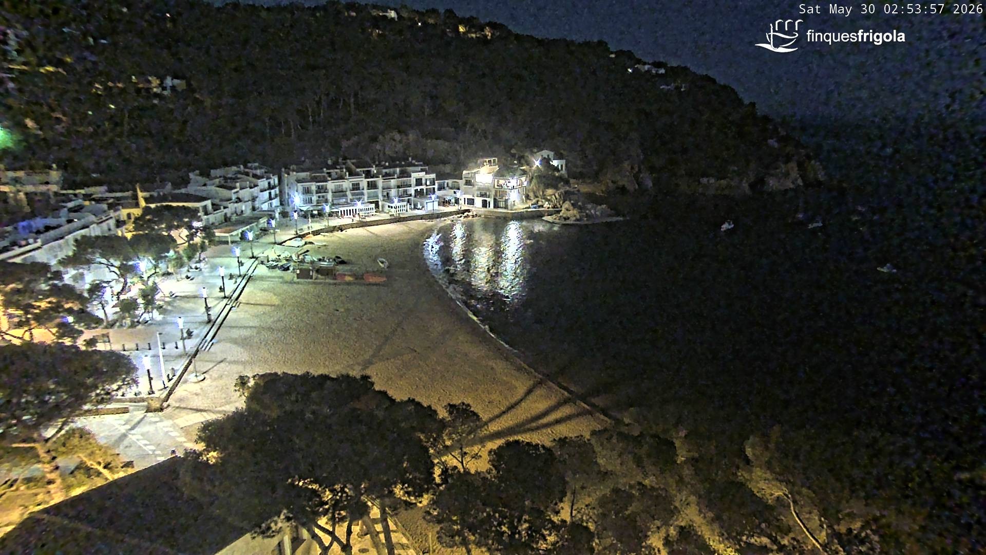 Archived image Webcam Tamariu - Costa Brava - View to the beach