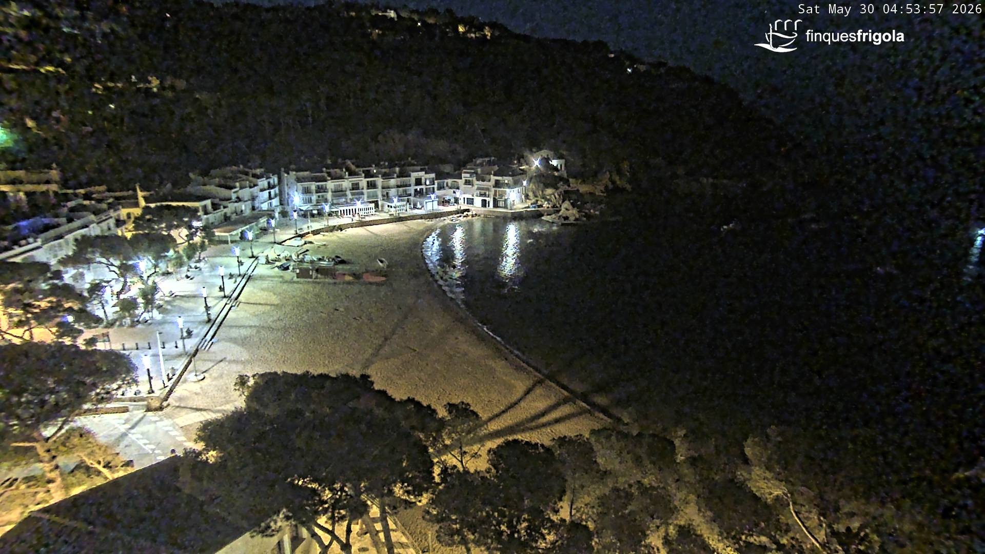 Archived image Webcam Tamariu - Costa Brava - View to the beach