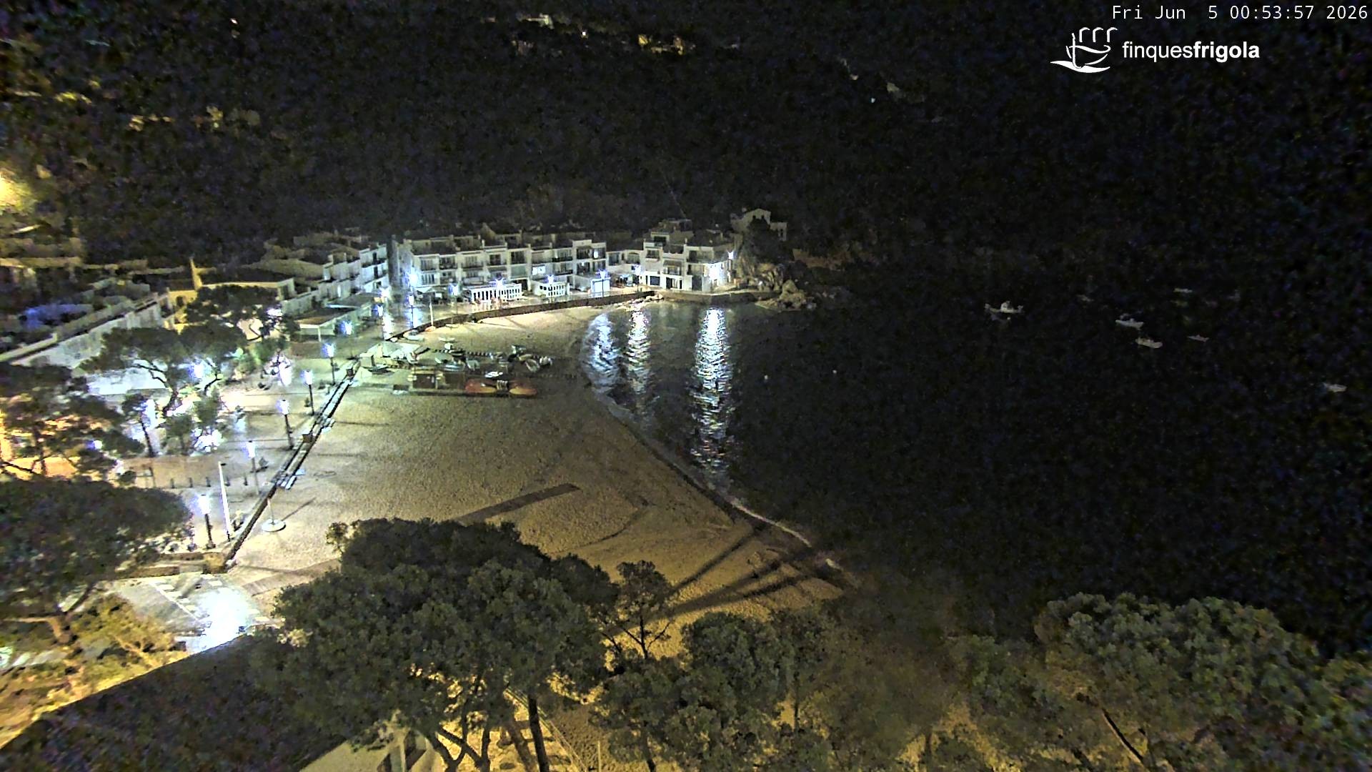 Archiv Foto Webcam Tamariu - Costa Brava - Blick auf den Strand