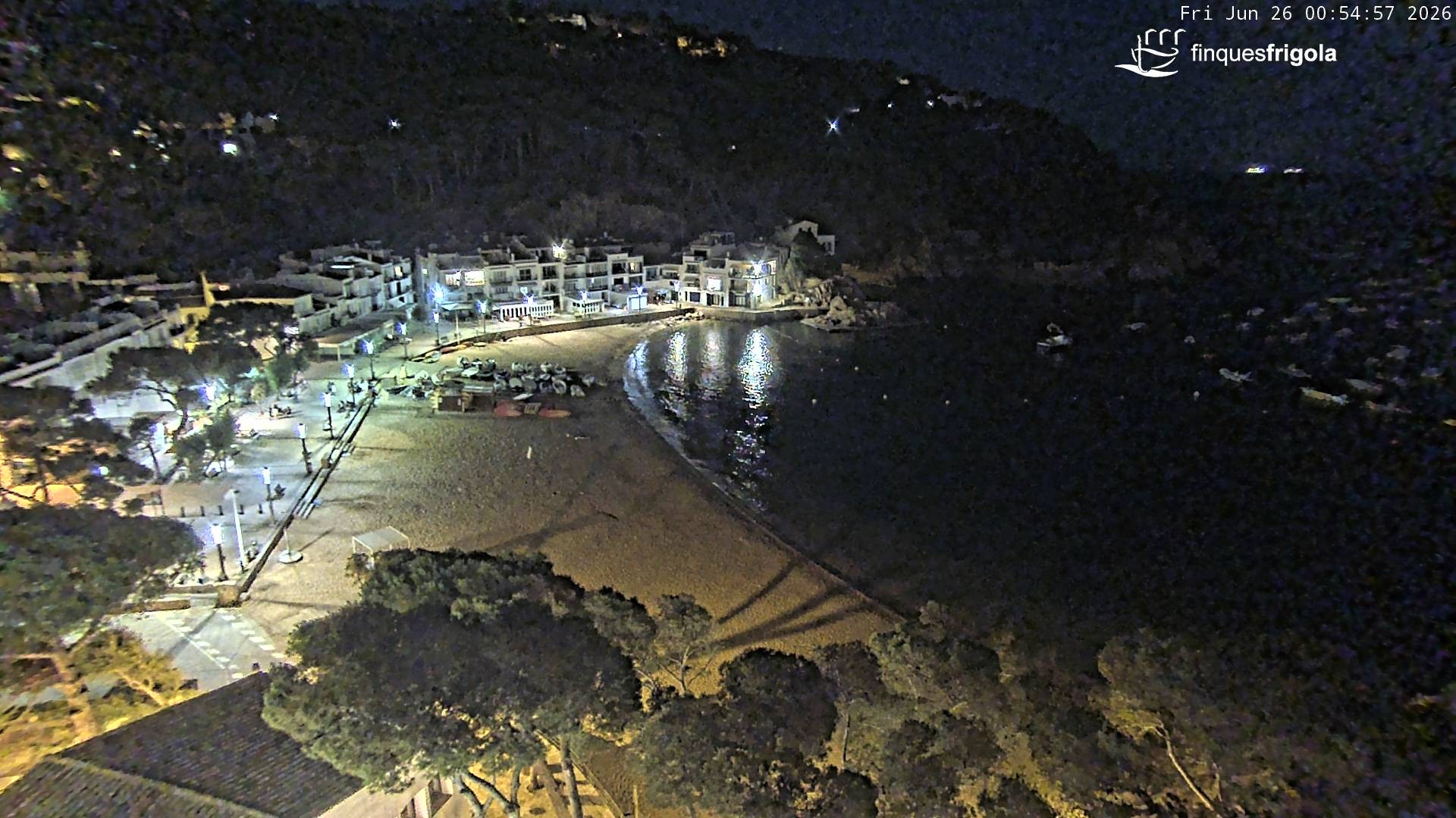 Archiv Foto Webcam Tamariu - Costa Brava - Blick auf den Strand