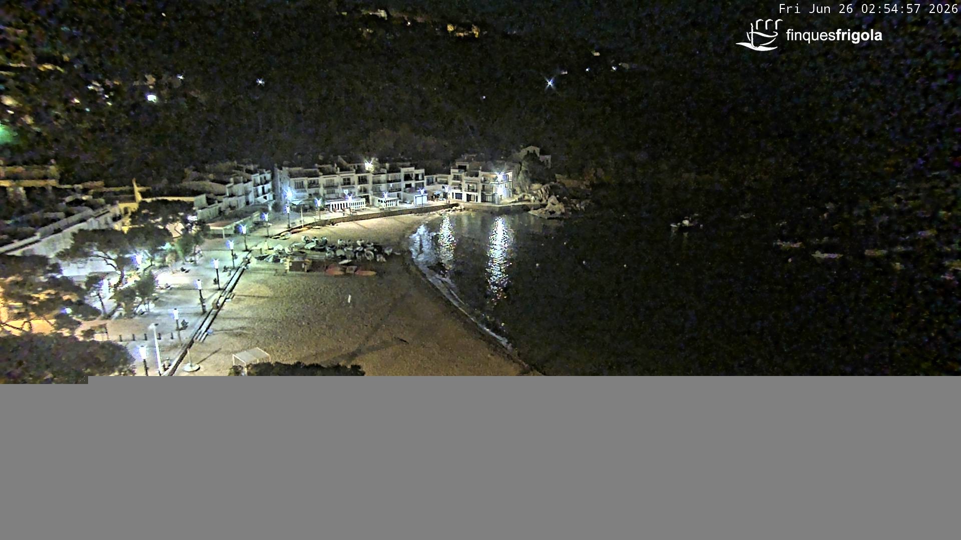 Archiv Foto Webcam Tamariu - Costa Brava - Blick auf den Strand