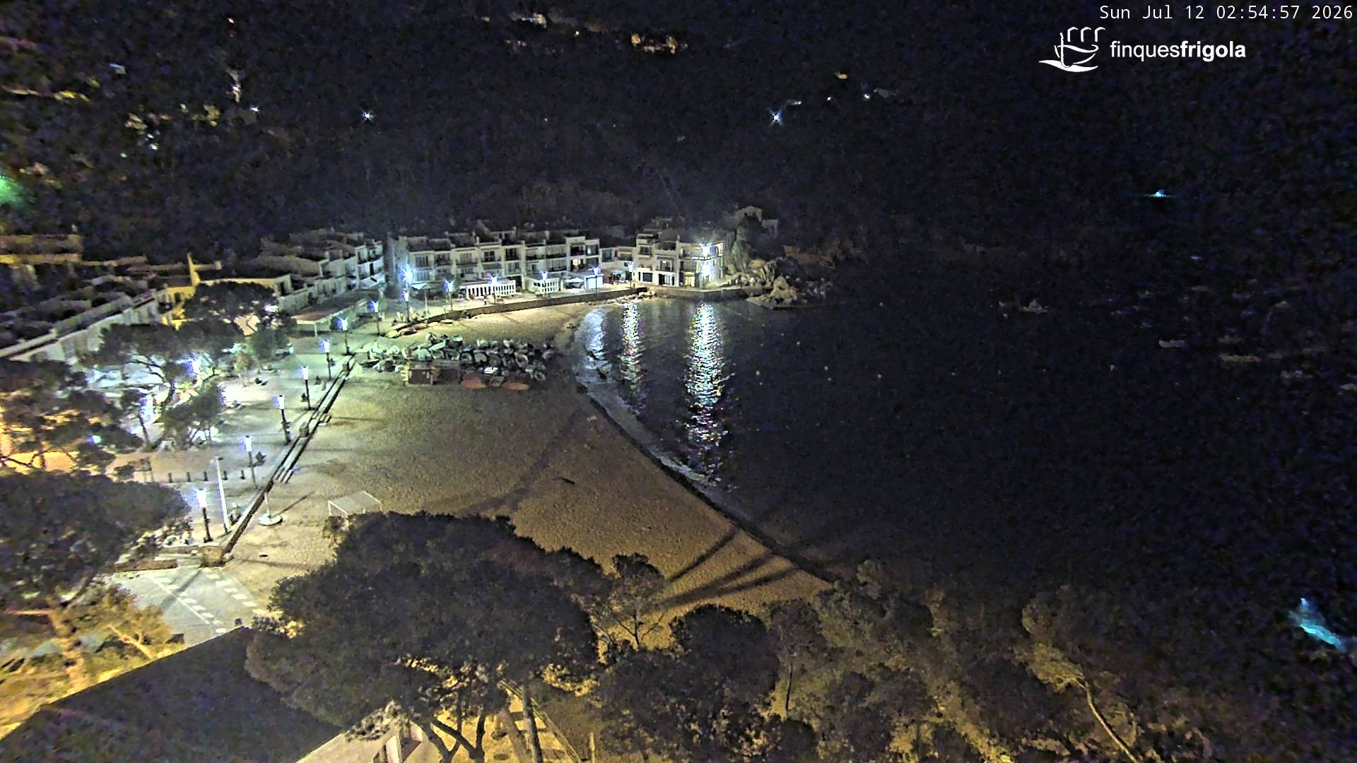 Archived image Webcam Tamariu - Costa Brava - View to the beach