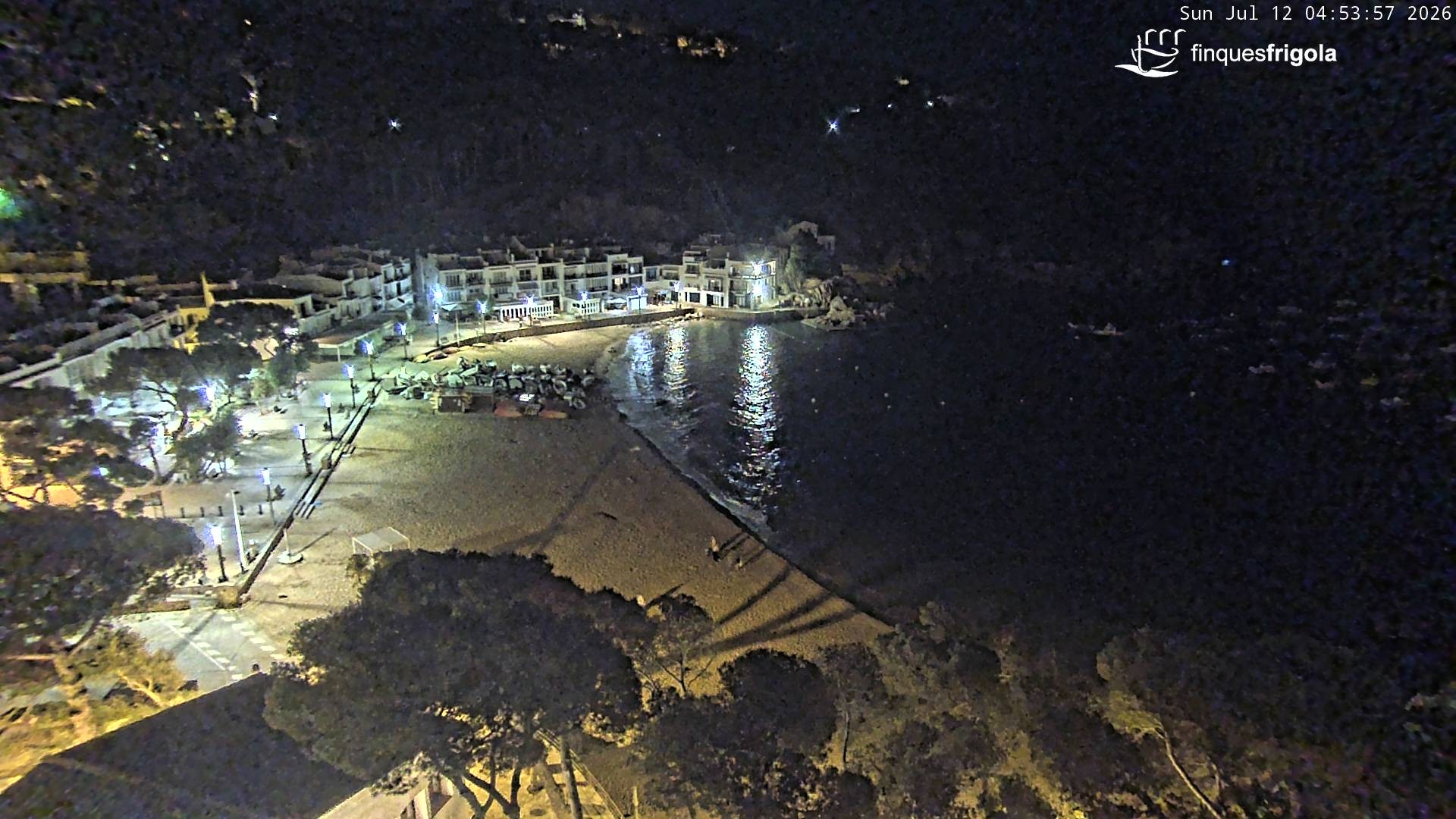 Archived image Webcam Tamariu - Costa Brava - View to the beach