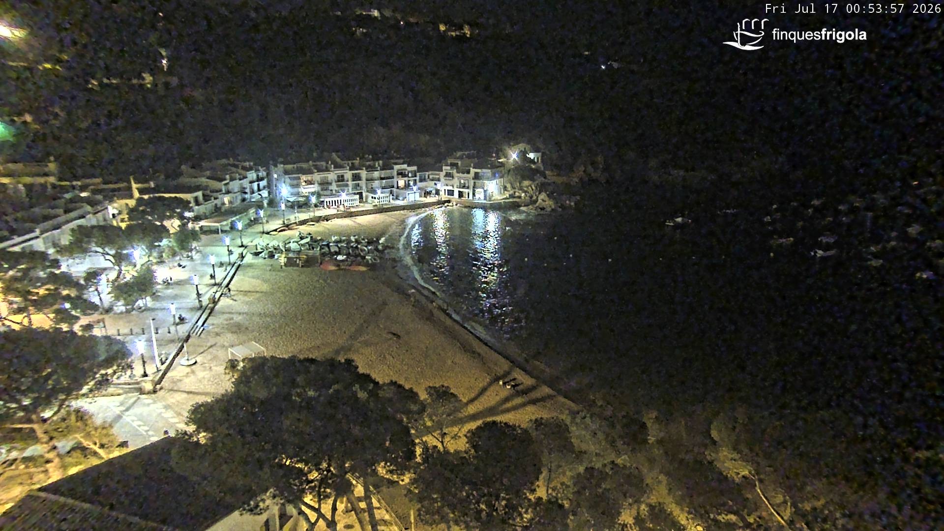 Archiv Foto Webcam Tamariu - Costa Brava - Blick auf den Strand