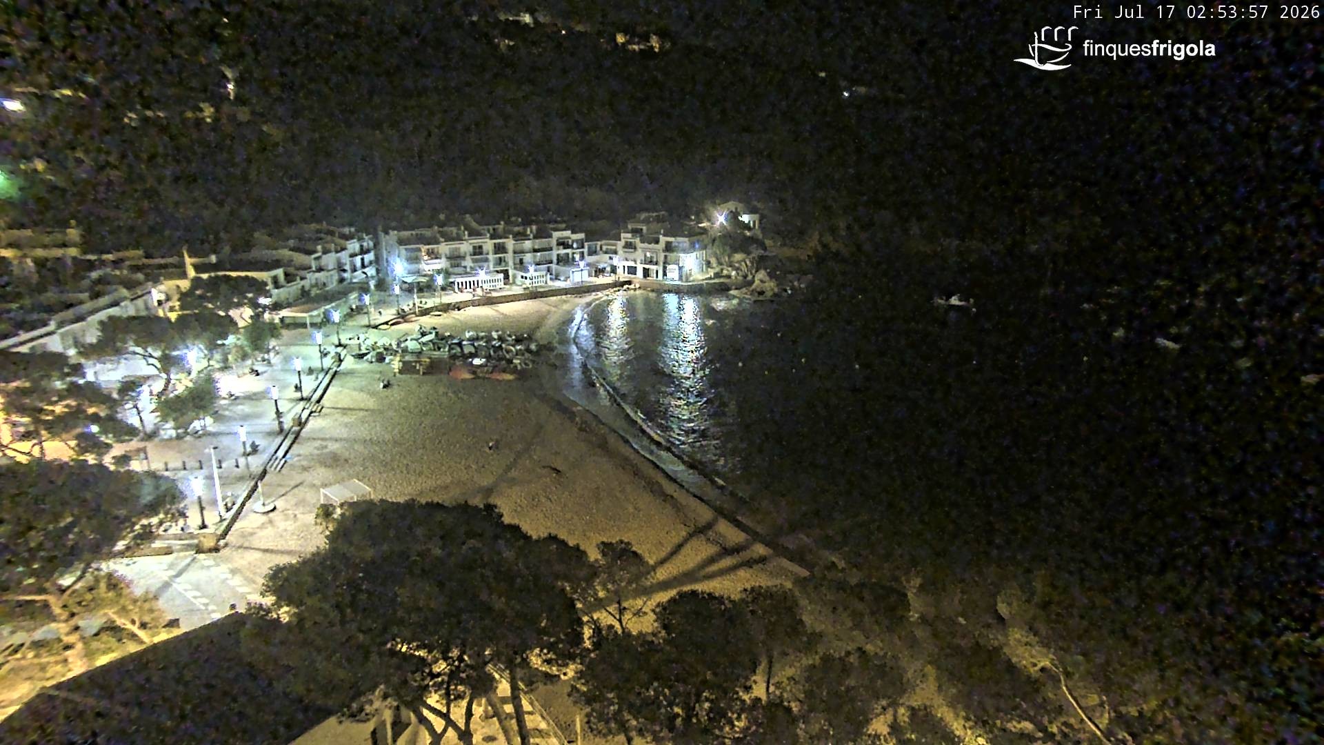 Archiv Foto Webcam Tamariu - Costa Brava - Blick auf den Strand