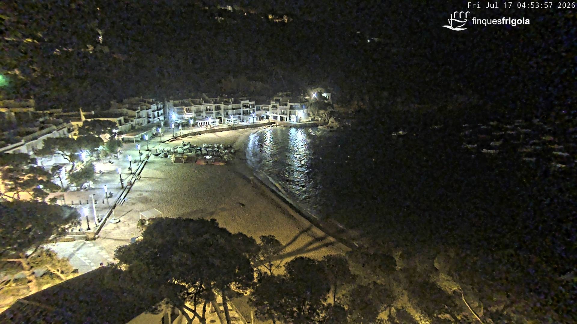 Archiv Foto Webcam Tamariu - Costa Brava - Blick auf den Strand