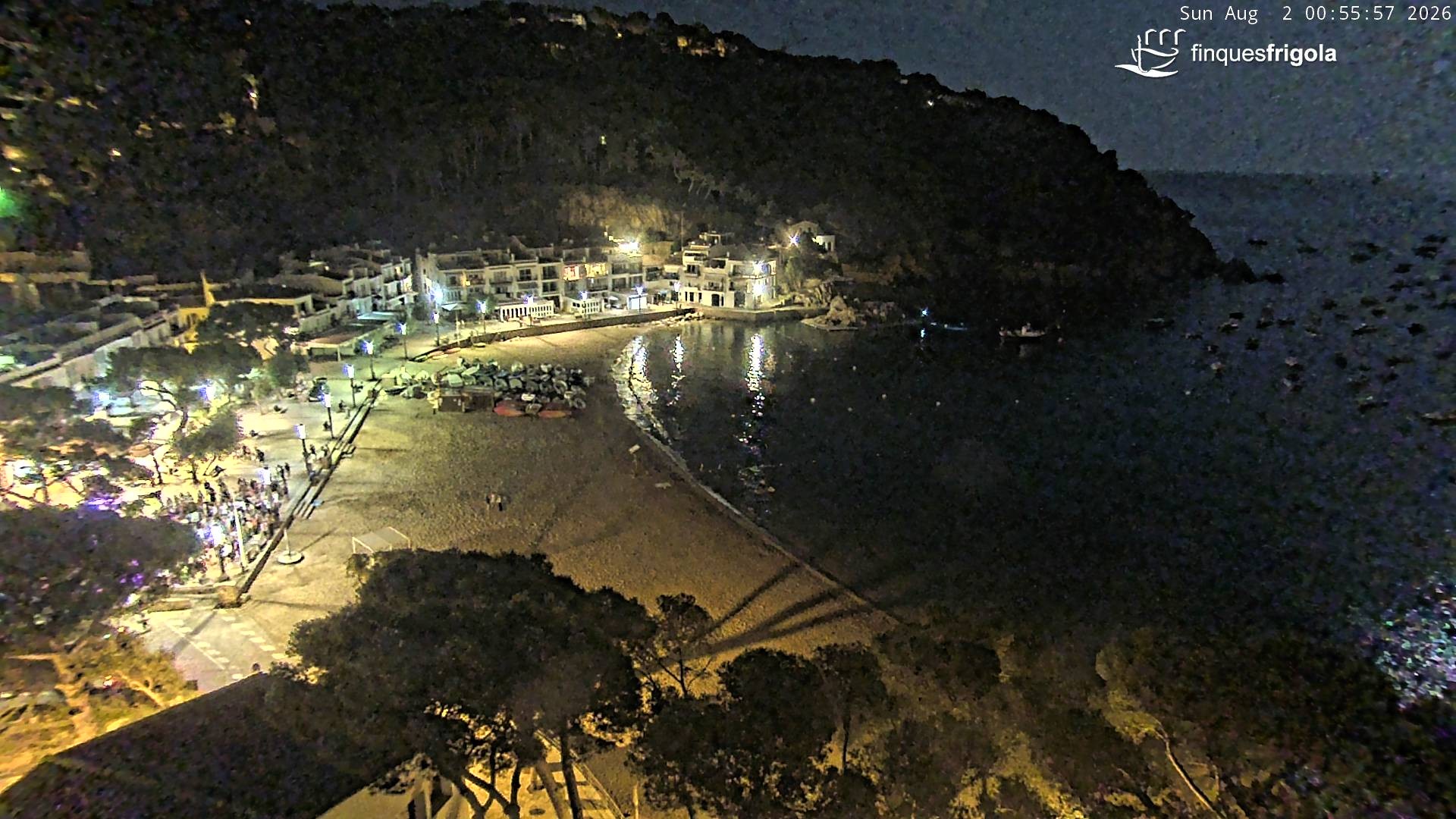 Archiv Foto Webcam Tamariu - Costa Brava - Blick auf den Strand