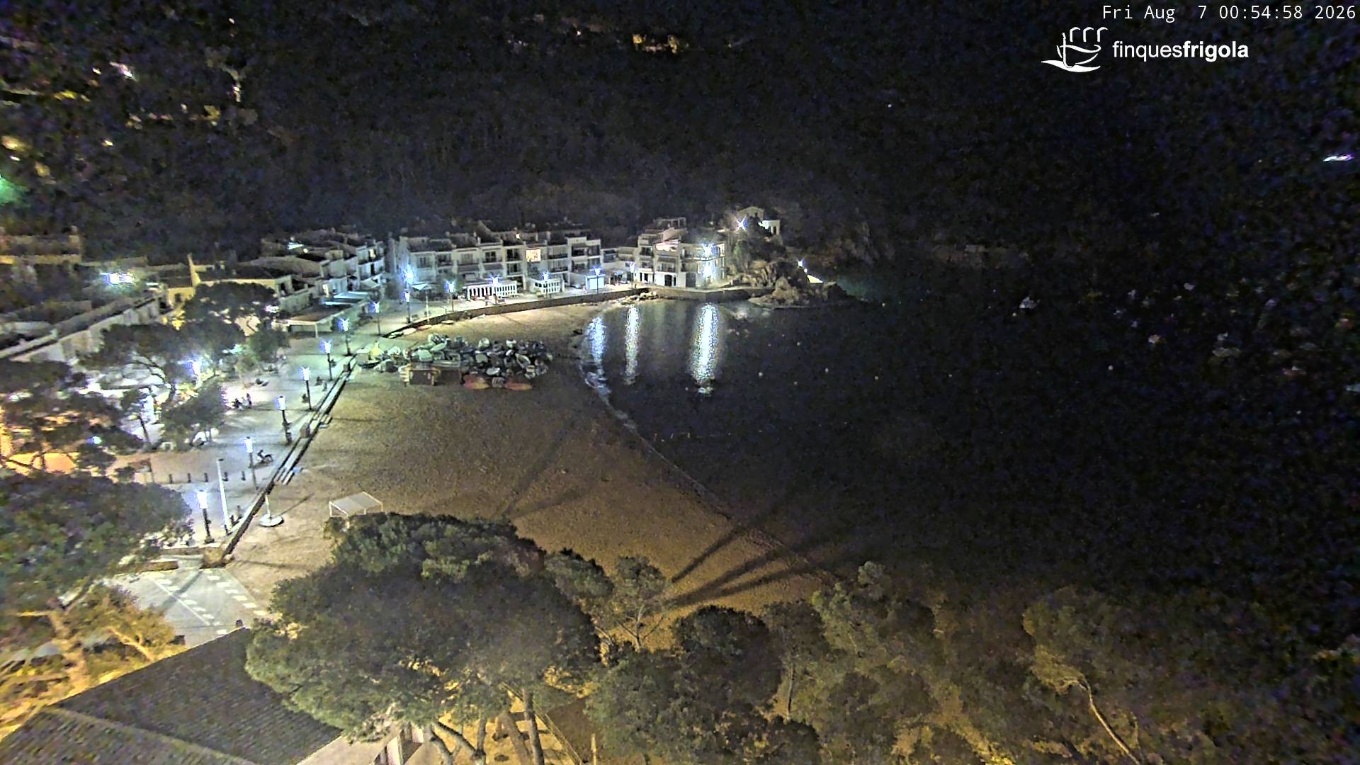 Archiv Foto Webcam Tamariu - Costa Brava - Blick auf den Strand