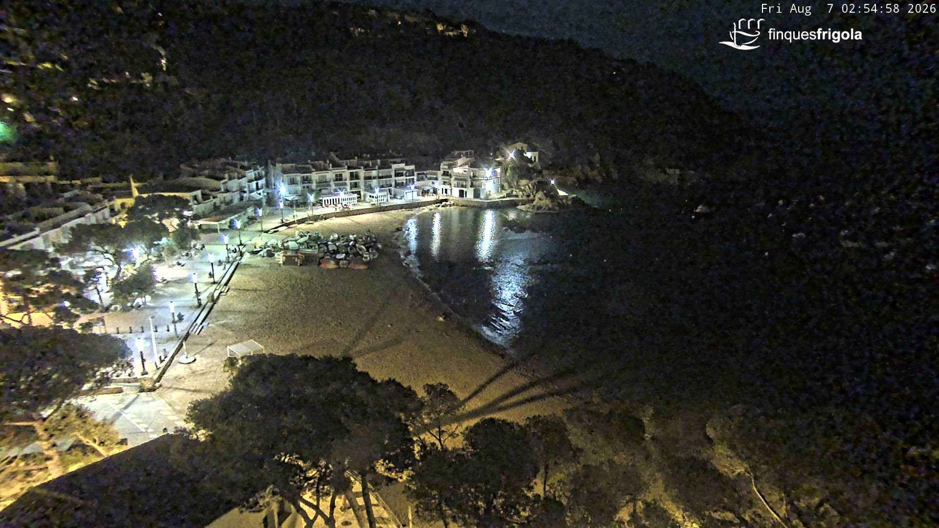 Archiv Foto Webcam Tamariu - Costa Brava - Blick auf den Strand