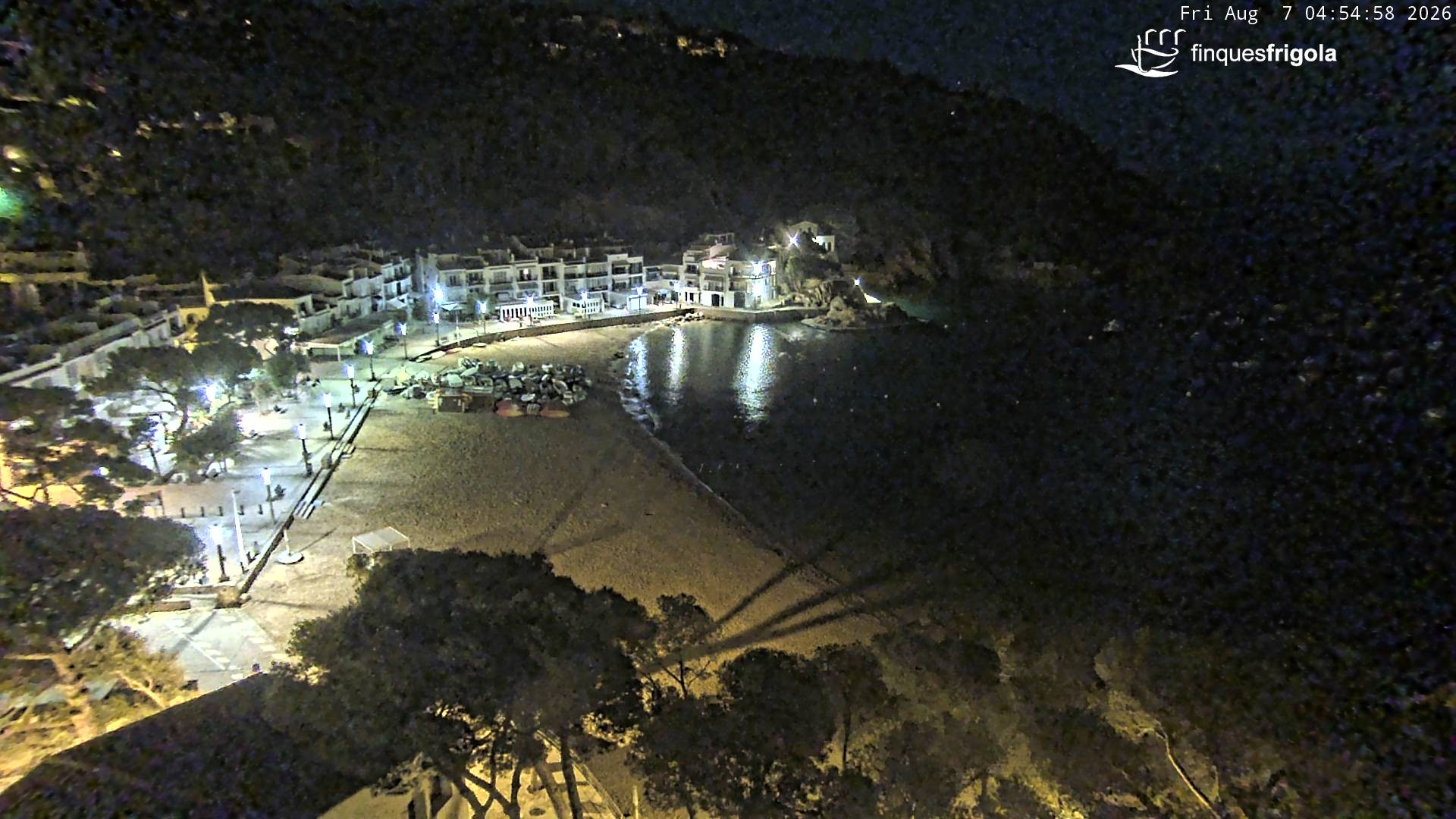Archiv Foto Webcam Tamariu - Costa Brava - Blick auf den Strand