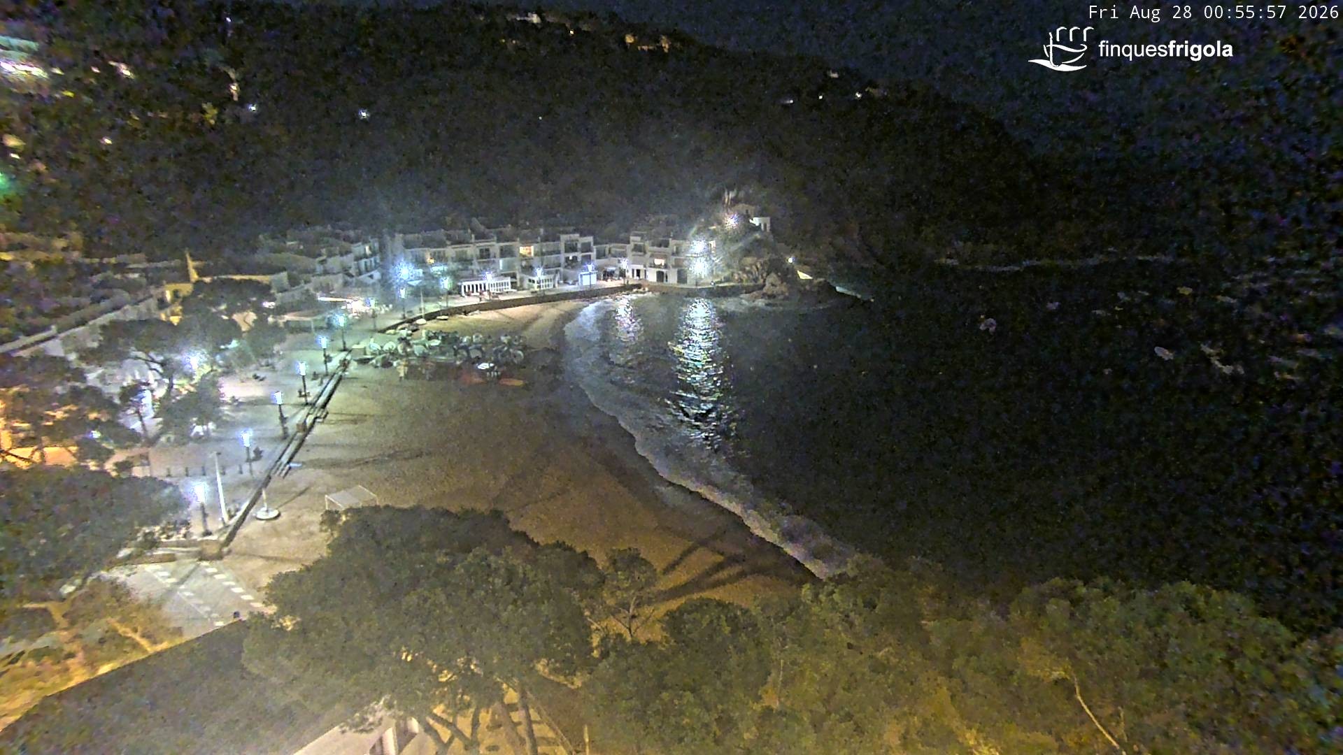 Archiv Foto Webcam Tamariu - Costa Brava - Blick auf den Strand