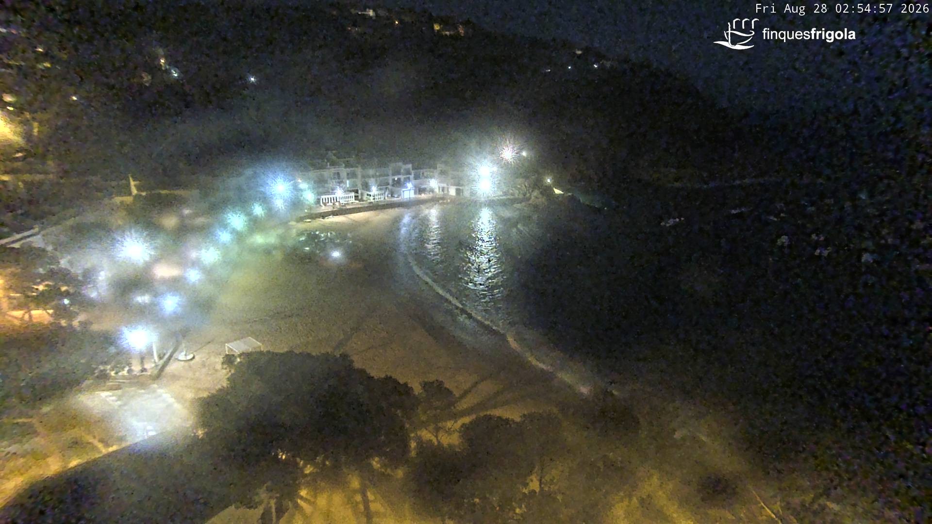 Archiv Foto Webcam Tamariu - Costa Brava - Blick auf den Strand