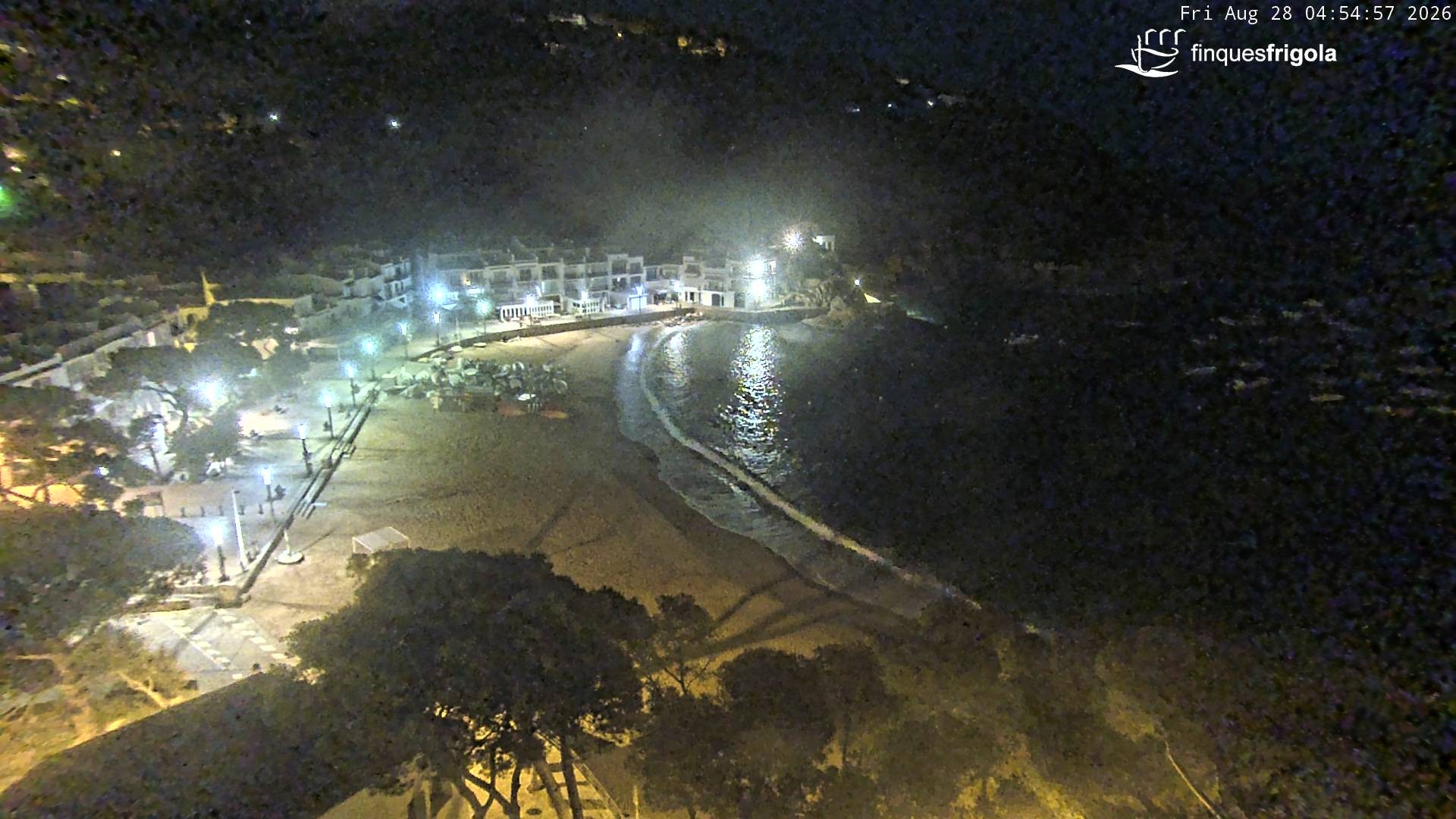 Archiv Foto Webcam Tamariu - Costa Brava - Blick auf den Strand