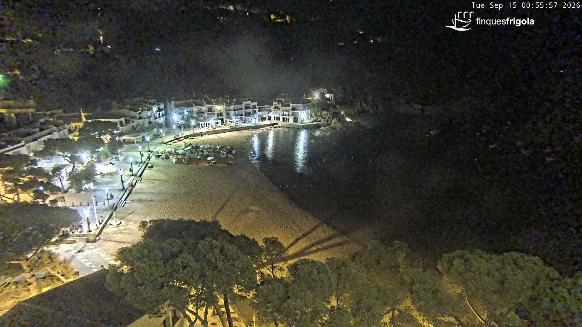 Archiv Foto Webcam Tamariu - Costa Brava - Blick auf den Strand