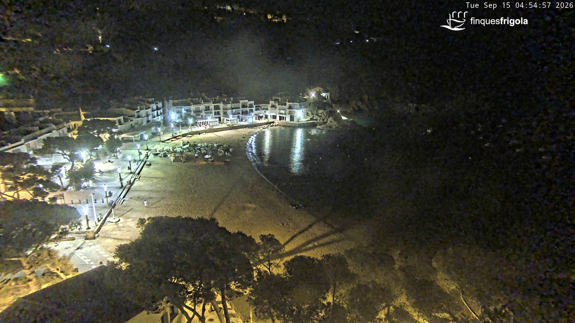 Archiv Foto Webcam Tamariu - Costa Brava - Blick auf den Strand