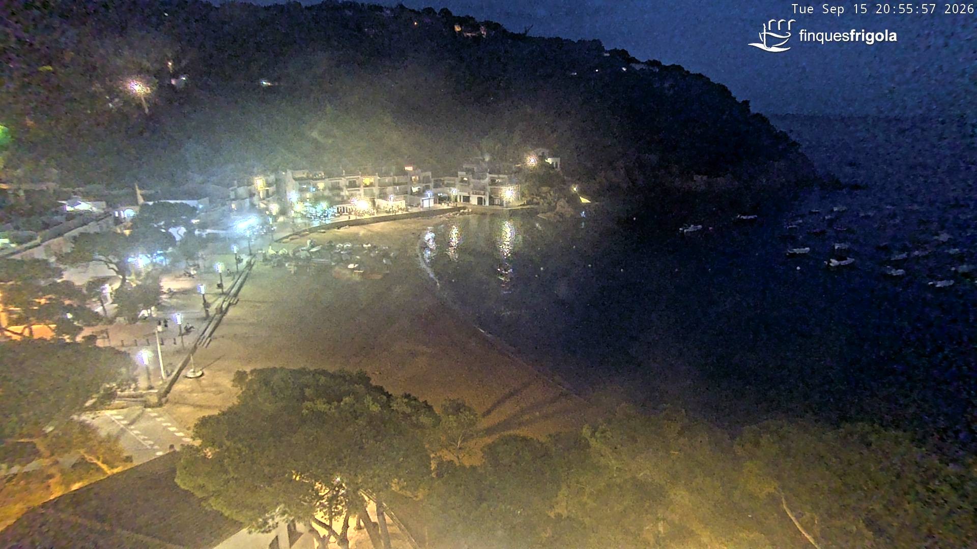Archiv Foto Webcam Tamariu - Costa Brava - Blick auf den Strand