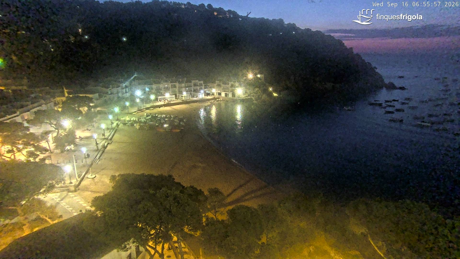 Archiv Foto Webcam Tamariu - Costa Brava - Blick auf den Strand