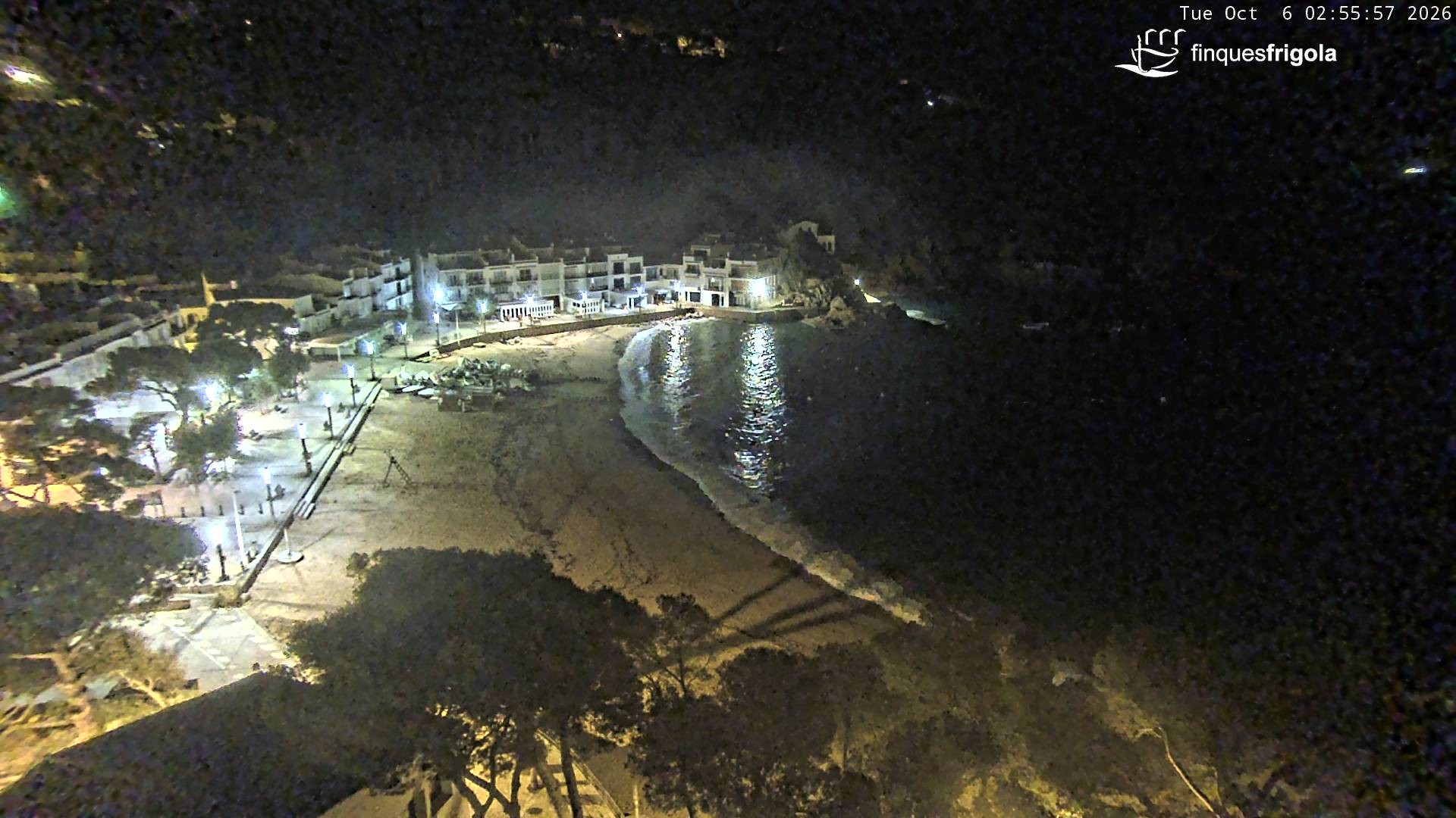 Archiv Foto Webcam Tamariu - Costa Brava - Blick auf den Strand