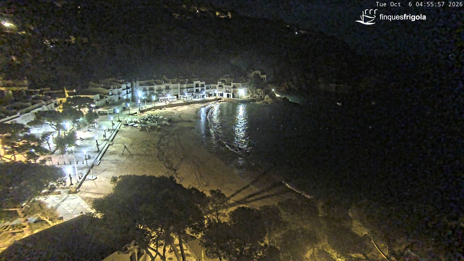 Archiv Foto Webcam Tamariu - Costa Brava - Blick auf den Strand