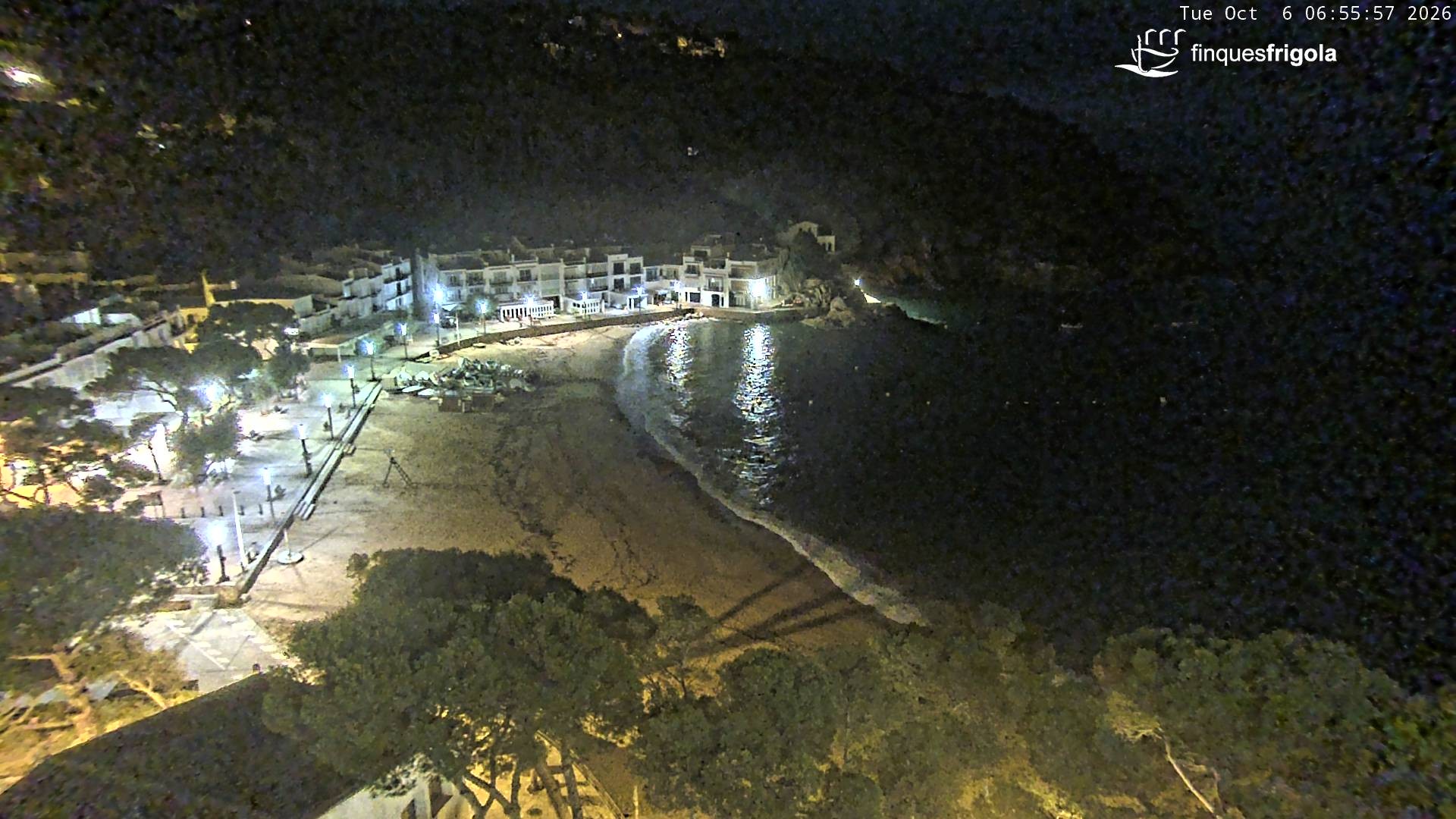 Archiv Foto Webcam Tamariu - Costa Brava - Blick auf den Strand
