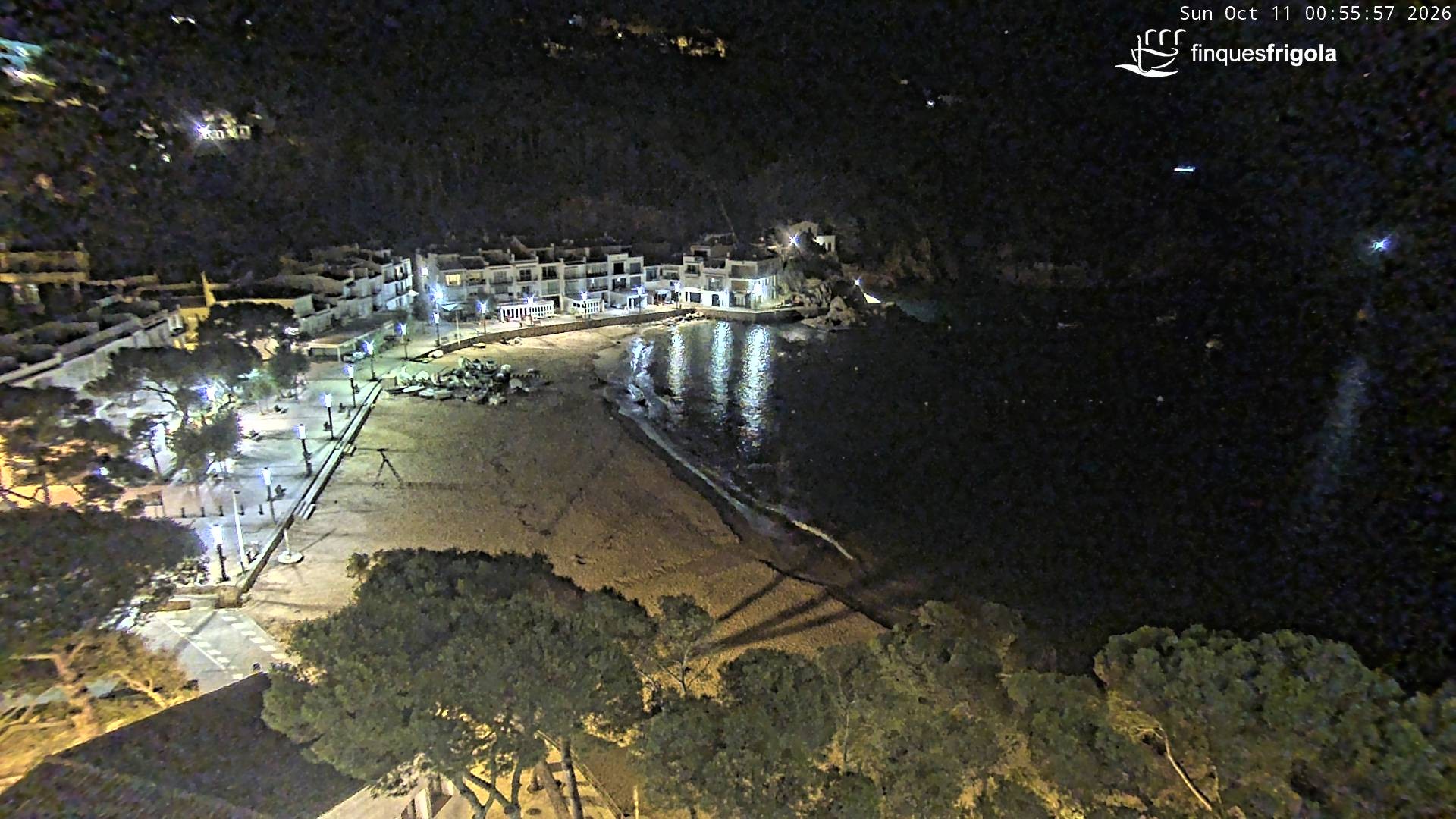 Archiv Foto Webcam Tamariu - Costa Brava - Blick auf den Strand