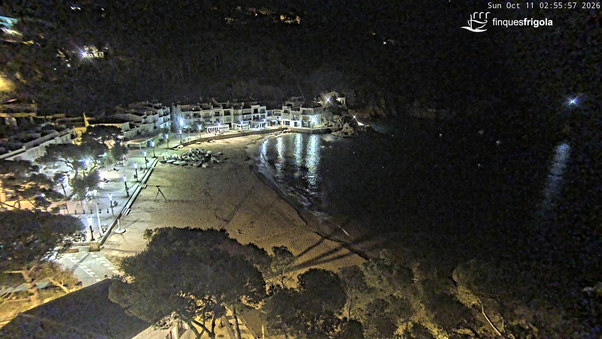 Archived image Webcam Tamariu - Costa Brava - View to the beach