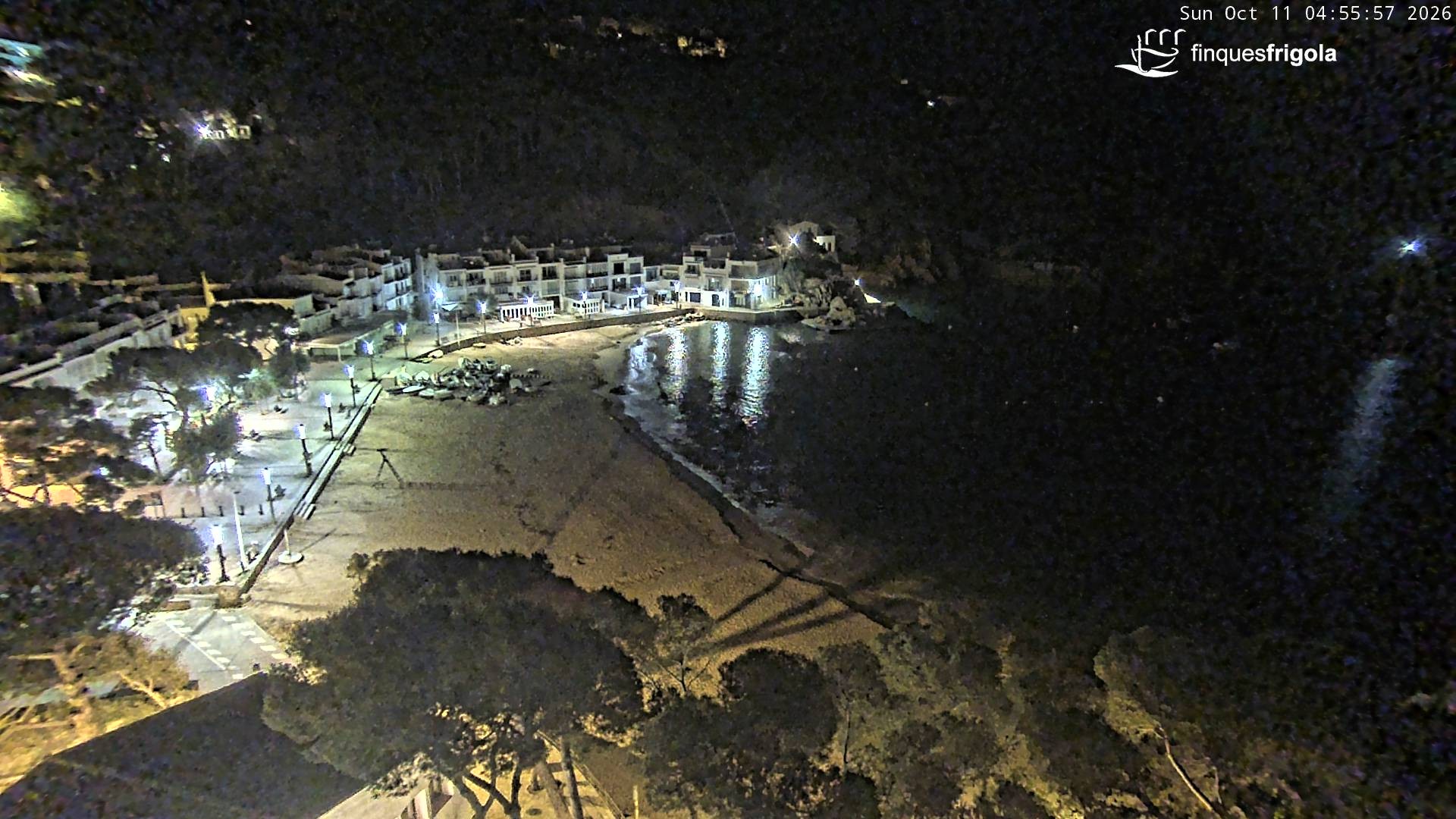 Archiv Foto Webcam Tamariu - Costa Brava - Blick auf den Strand