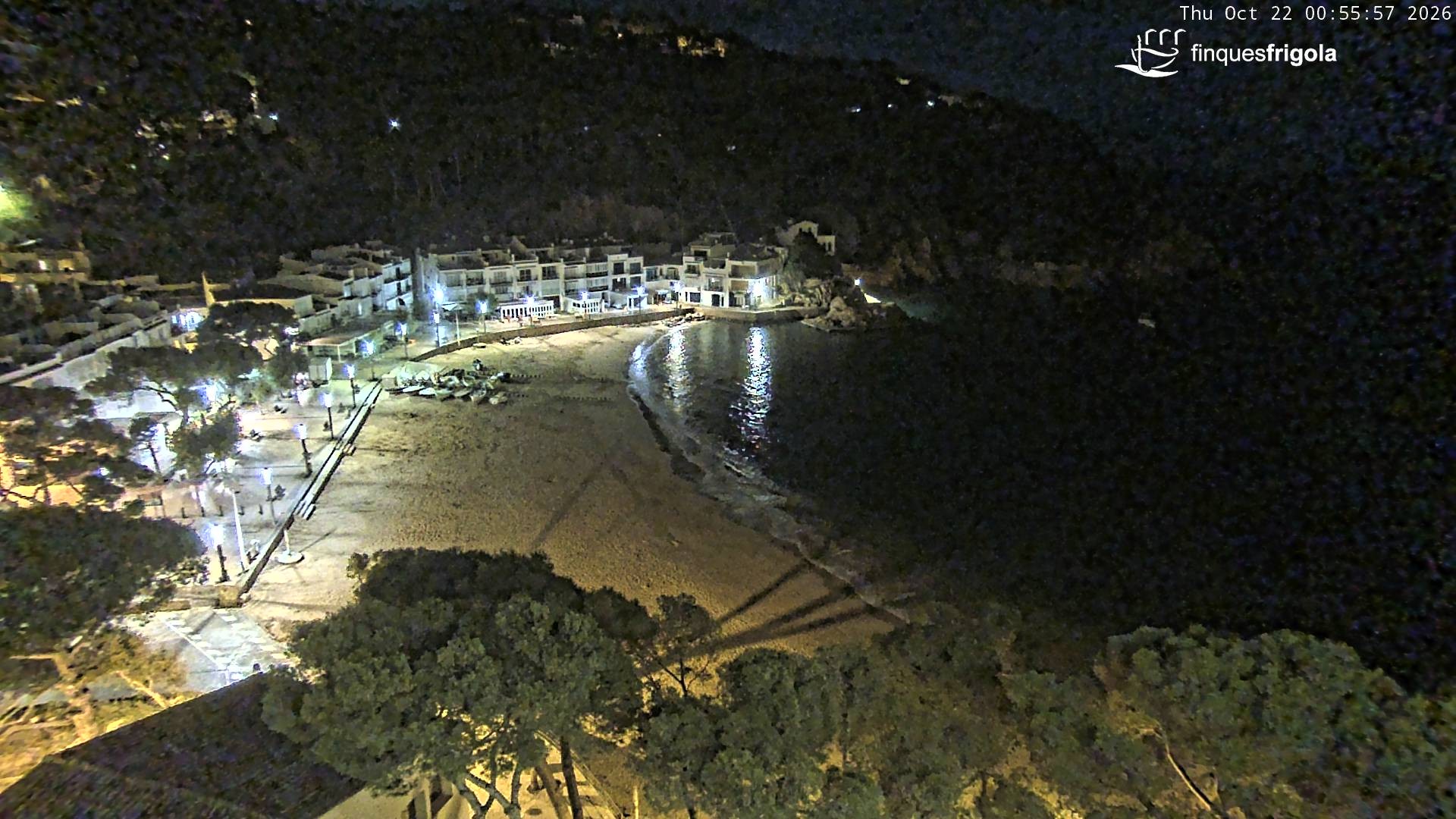 Archived image Webcam Tamariu - Costa Brava - View to the beach