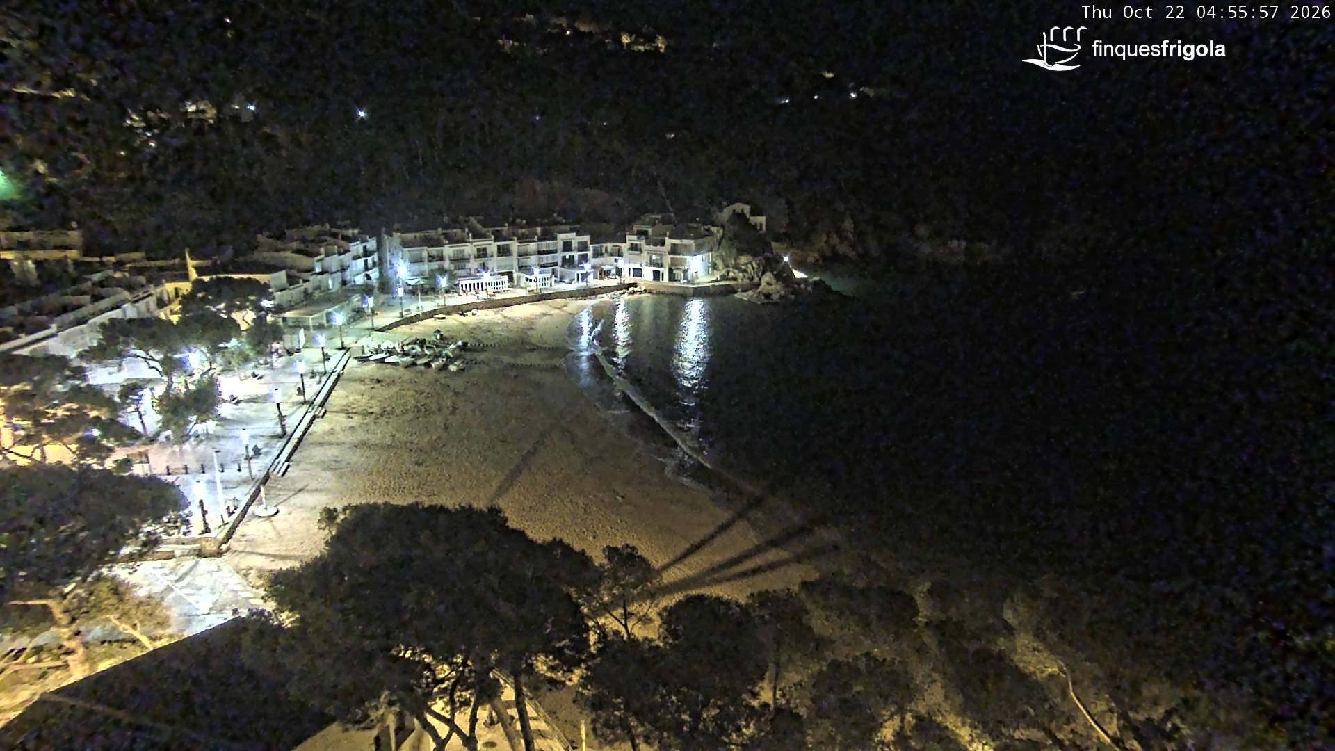 Archived image Webcam Tamariu - Costa Brava - View to the beach