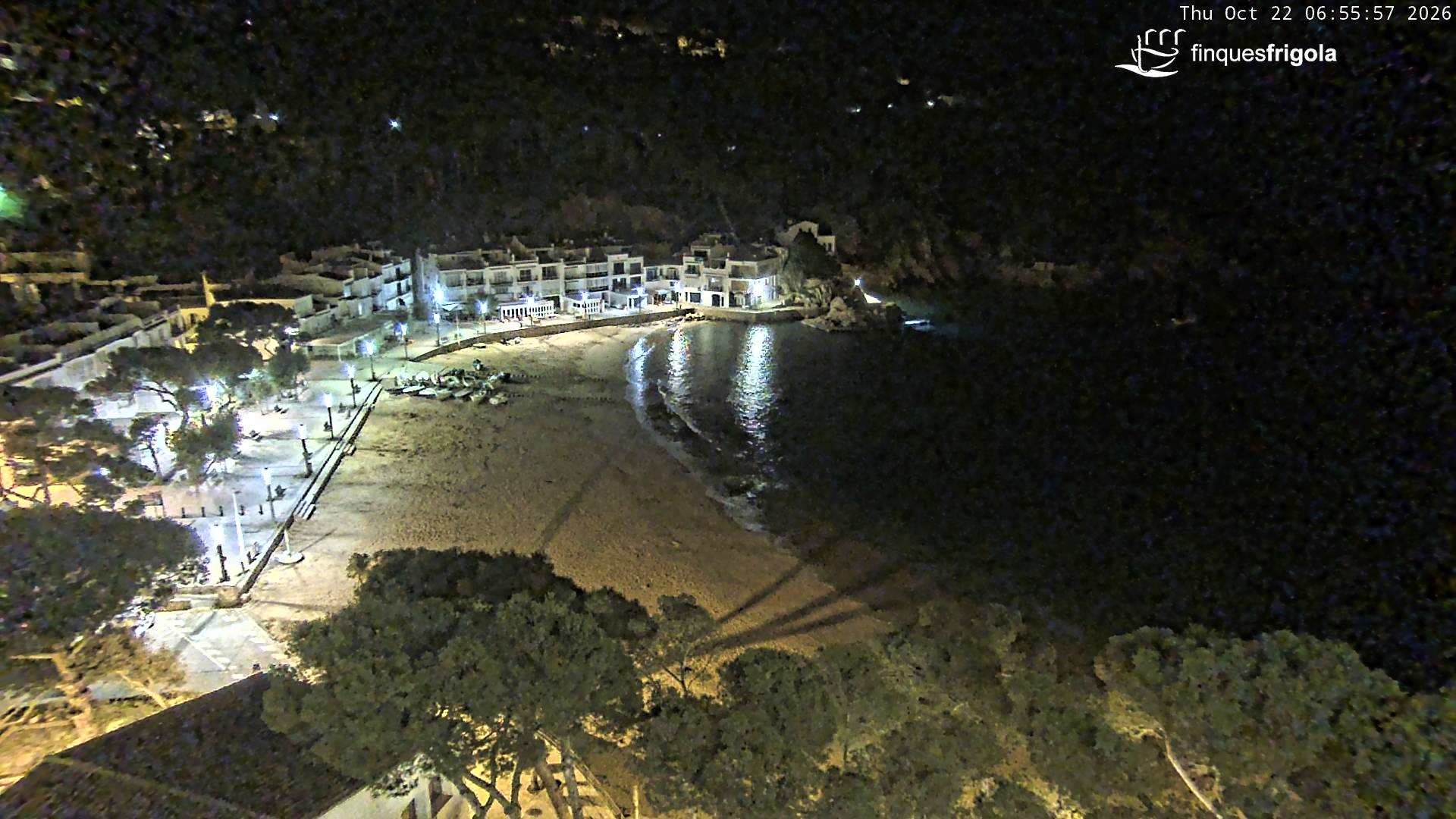 Archived image Webcam Tamariu - Costa Brava - View to the beach
