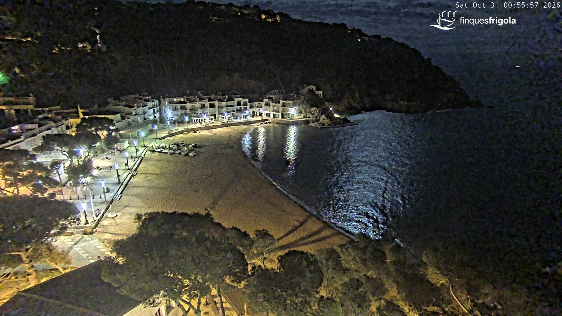 Archiv Foto Webcam Tamariu - Costa Brava - Blick auf den Strand