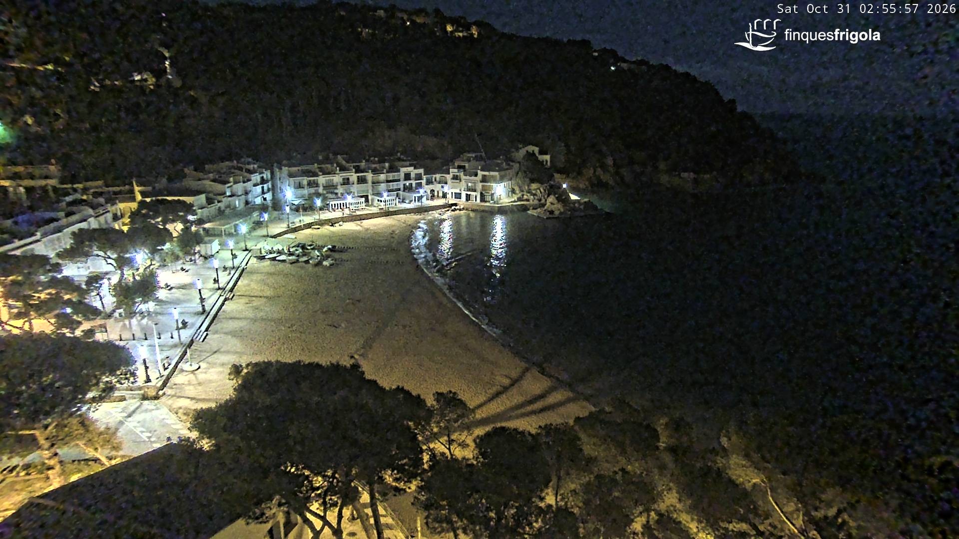 Archiv Foto Webcam Tamariu - Costa Brava - Blick auf den Strand
