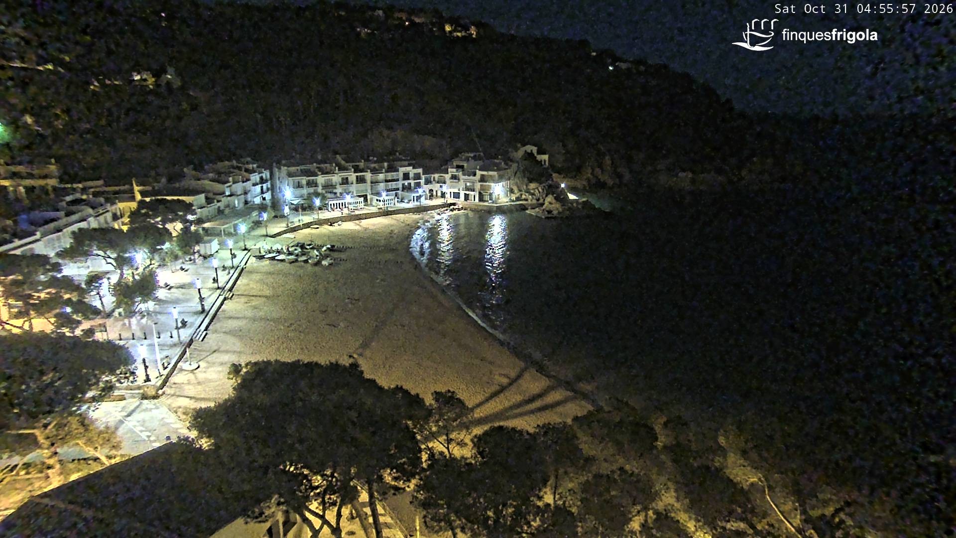 Archiv Foto Webcam Tamariu - Costa Brava - Blick auf den Strand