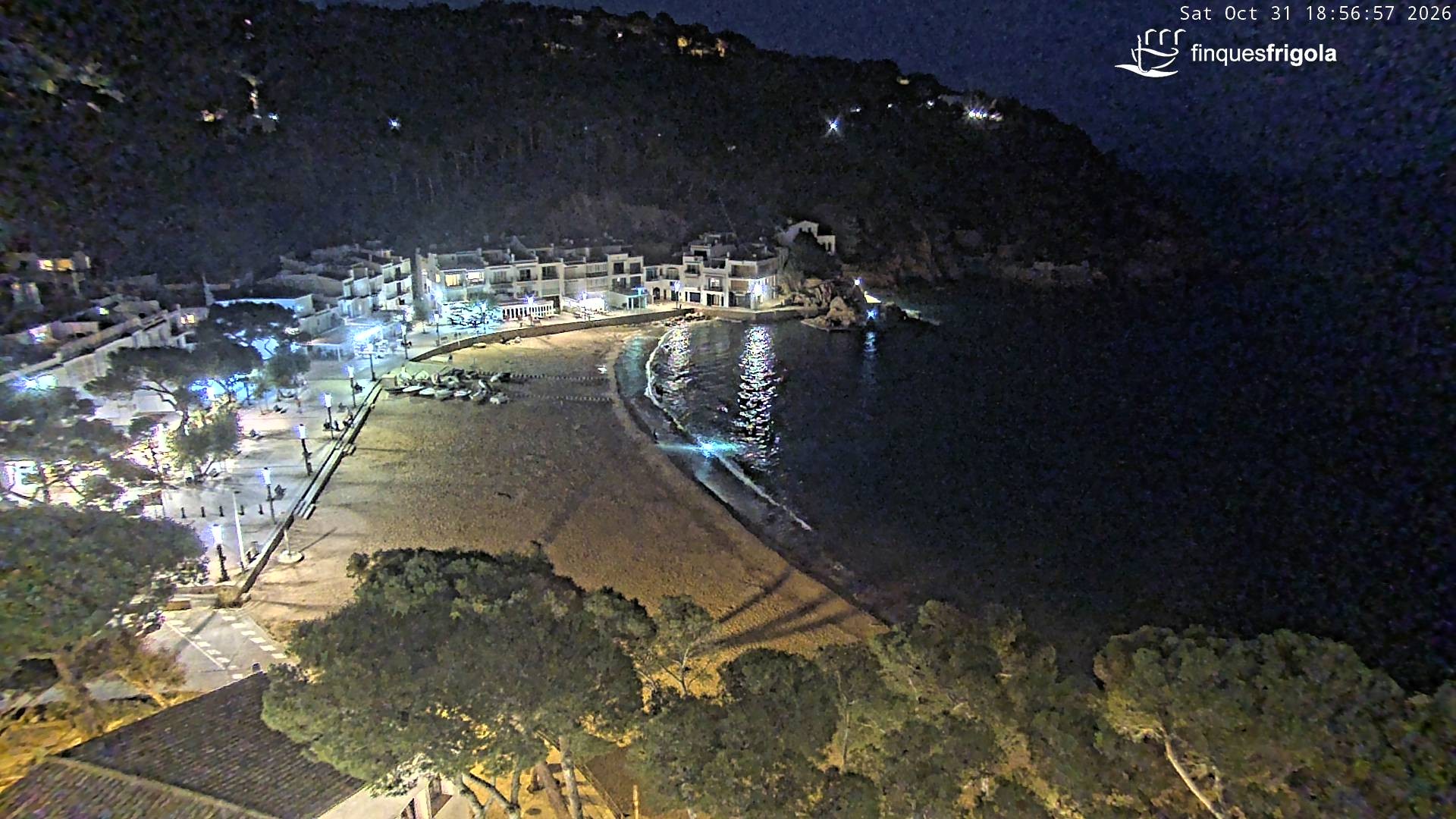 Archiv Foto Webcam Tamariu - Costa Brava - Blick auf den Strand
