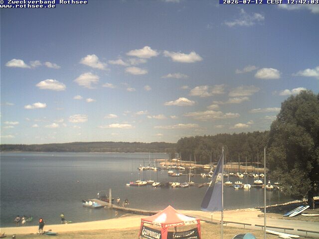 Archiv Foto Webcam Seezentrum Heuberg - Blick auf den Rothsee
