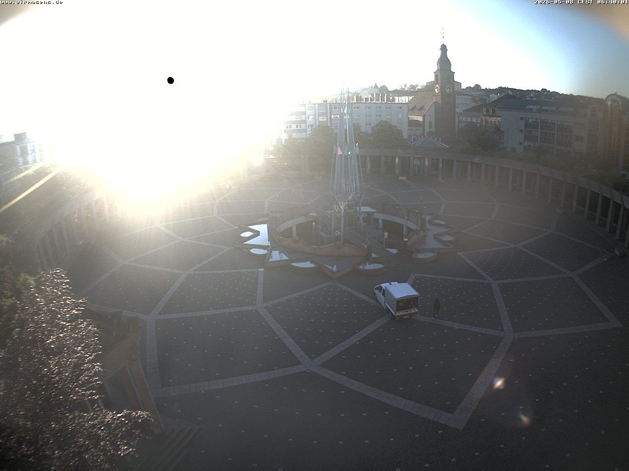 Archived image Webcam View towards square Exerzierplatz in Pirmasens, Rhineland-Palatine