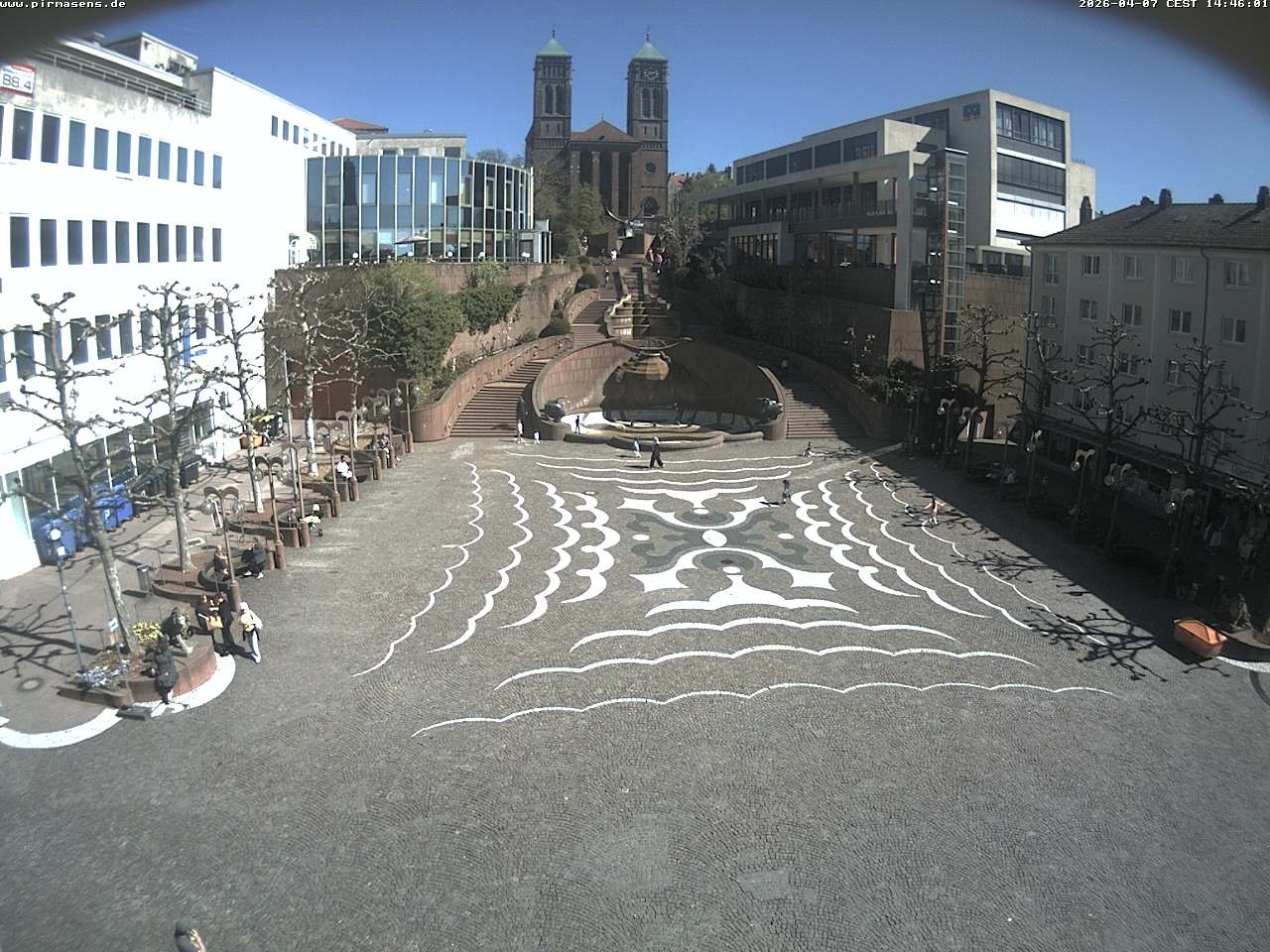 Archiv Foto Webcam Schlossplatz in Pirmansens, Rheinland-Pfalz, Deutschland