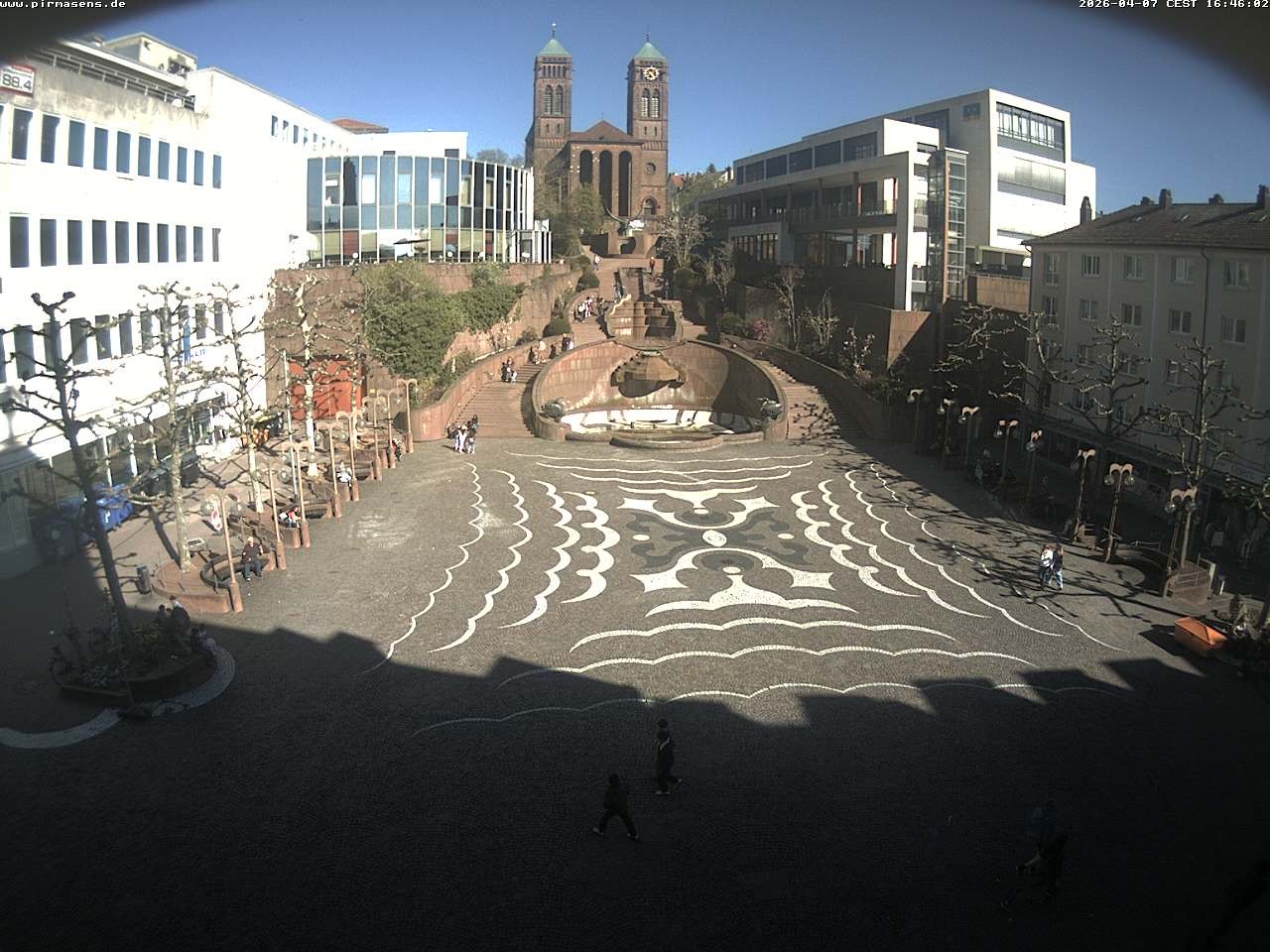 Archiv Foto Webcam Schlossplatz in Pirmansens, Rheinland-Pfalz, Deutschland